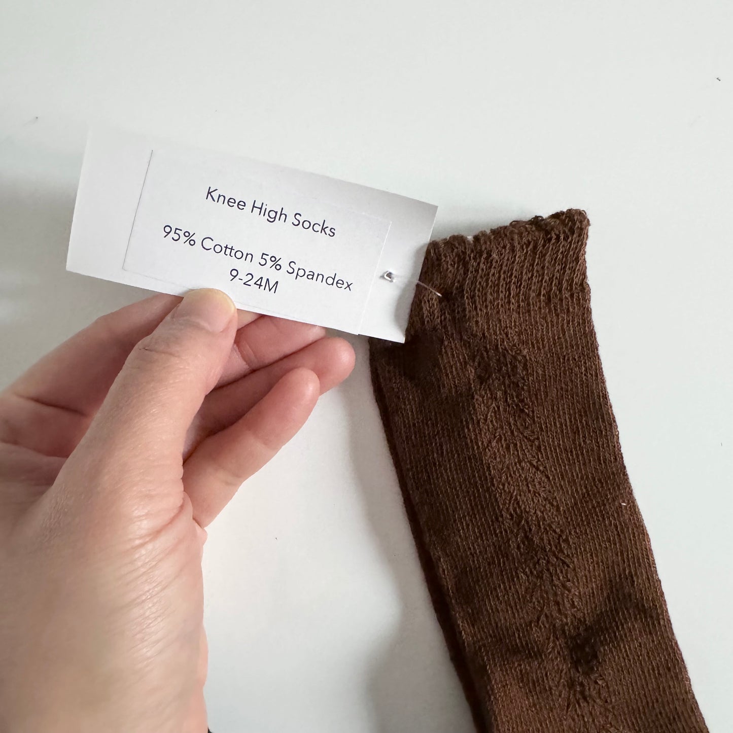 Oak + Acorn / Little Sprout Knee High Socks | Brown Sugar