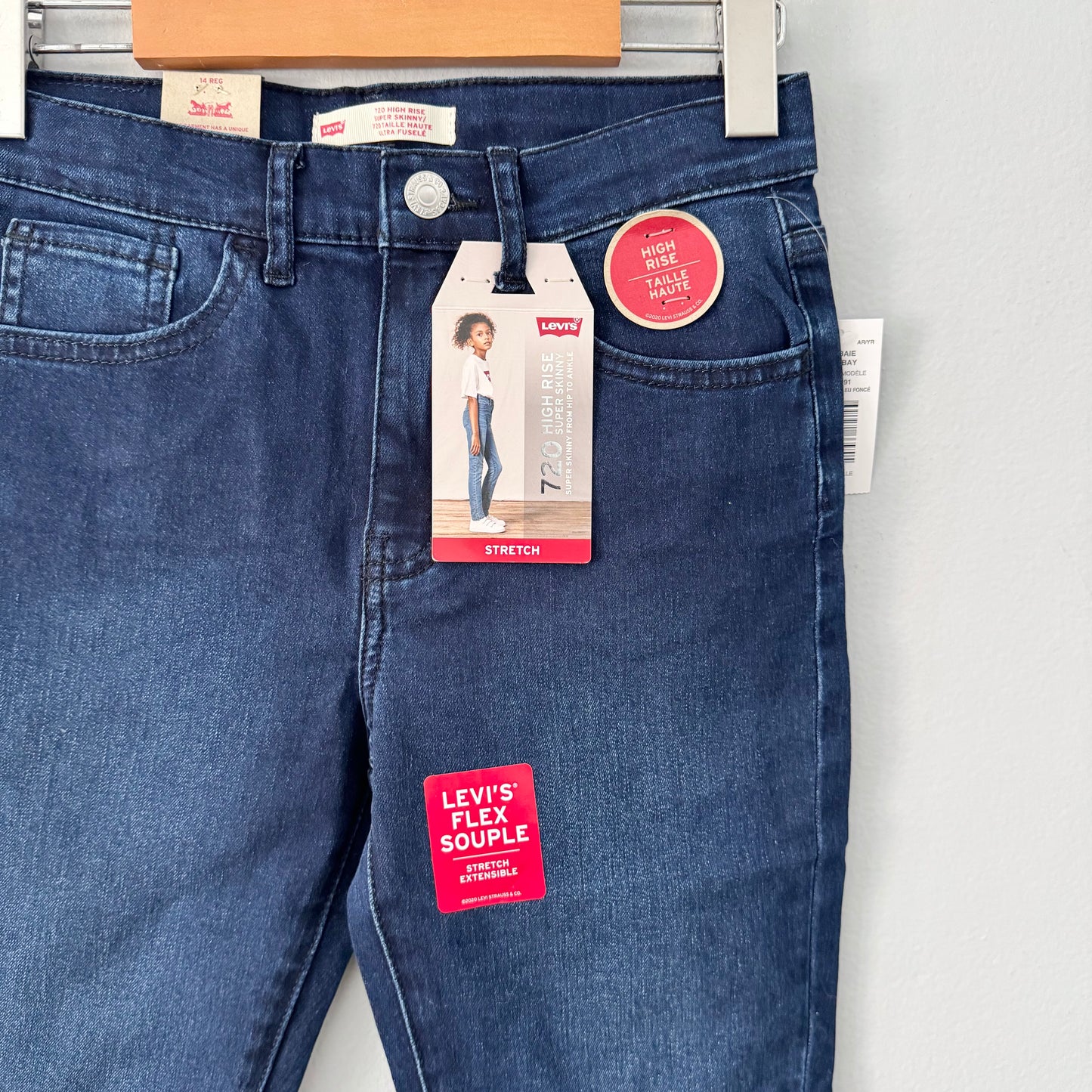 Levi's / 720 High rise super skinny denim / 14Y - New with tag