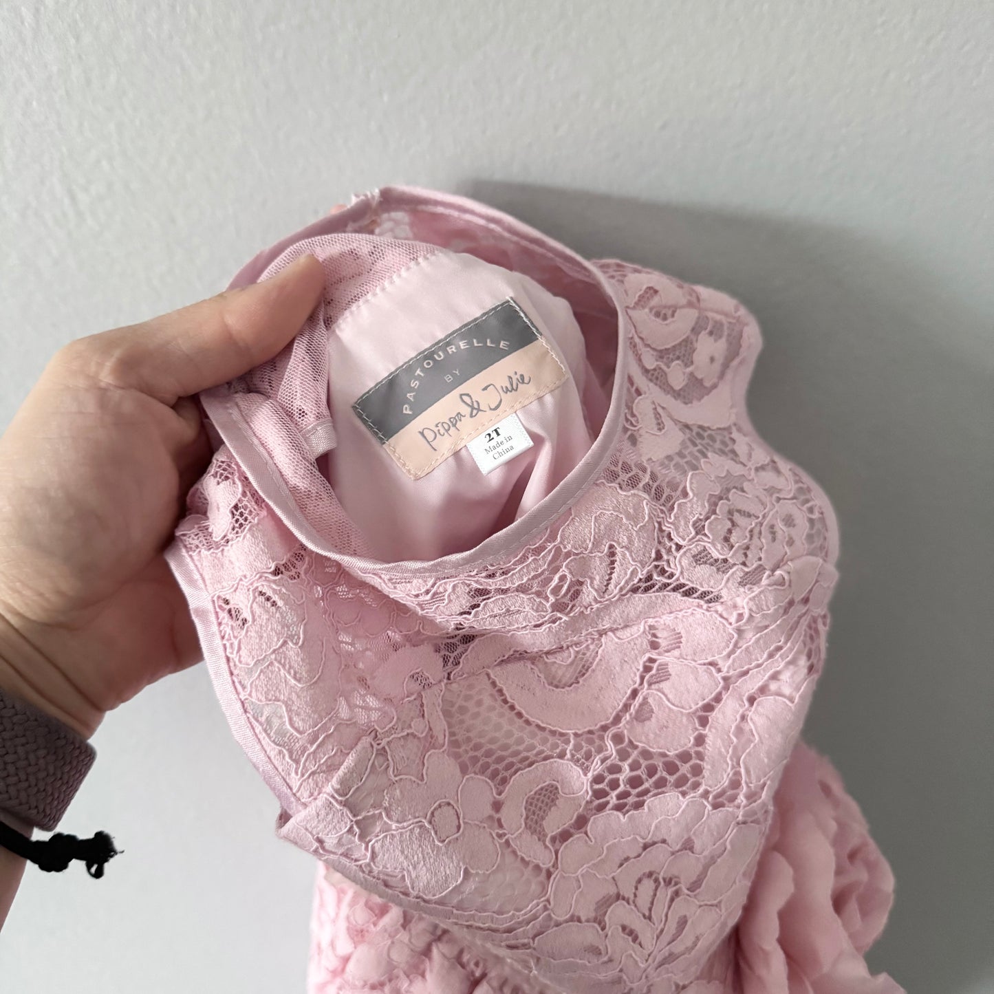 Pippa & Julie / Pink floral dress / 2Y
