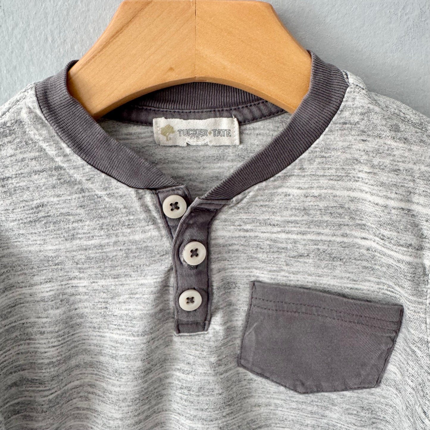 Tucker + Tate / Grey long sleeve top / 12-18M