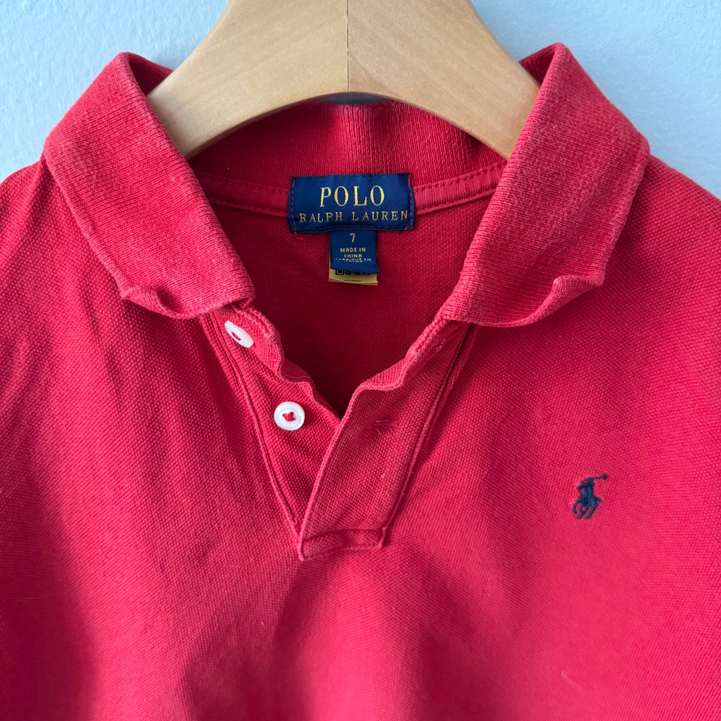 Polo Ralph Lauren / Red polo shirt / 7Y