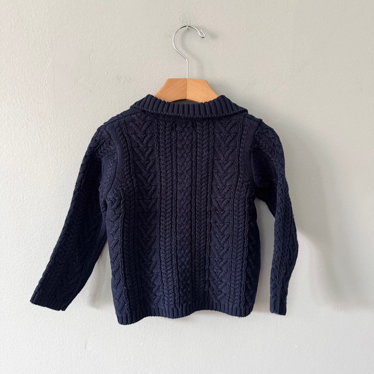 Mayoral / Navy cable knit jacket / 24M