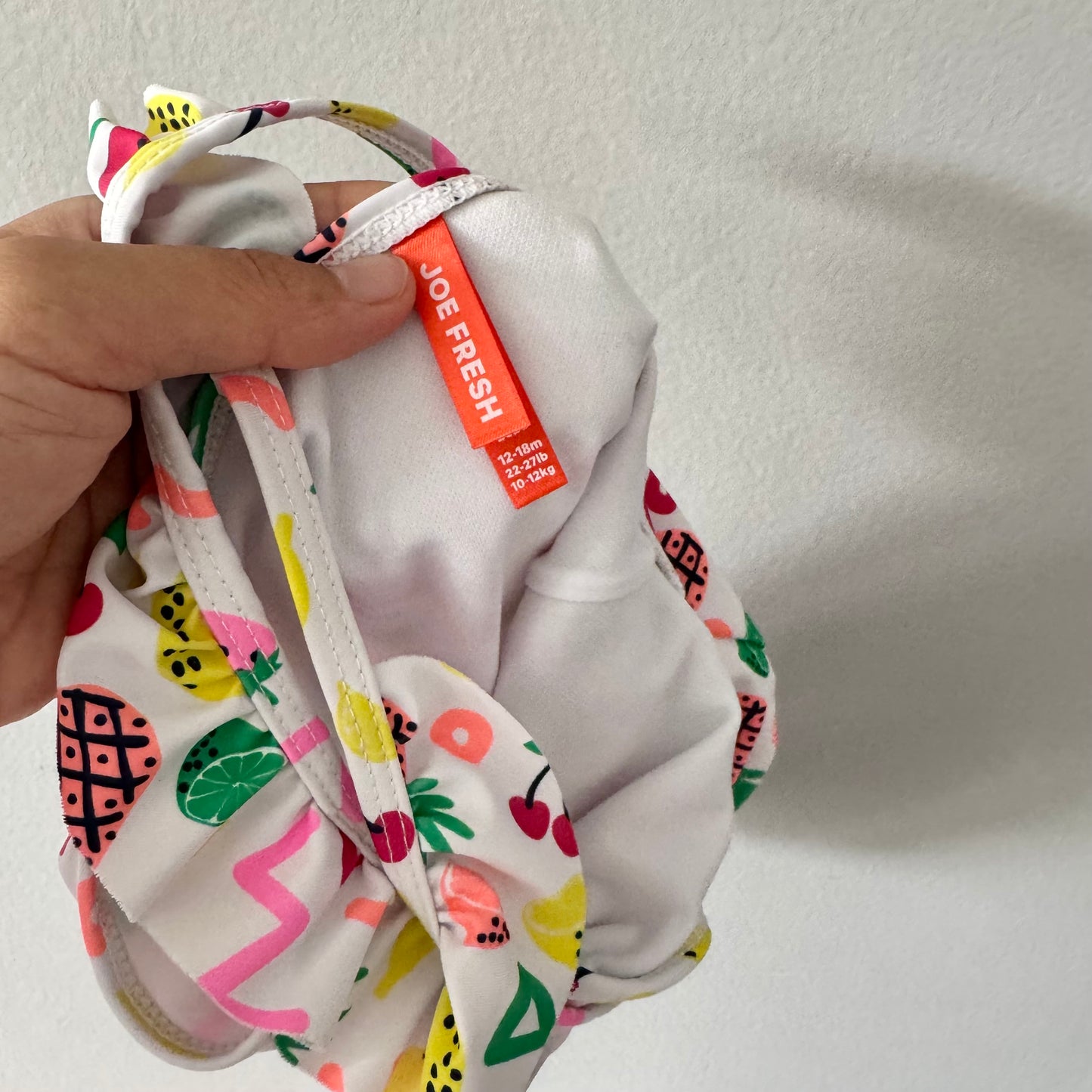 Joe Fresh / White x fruits swimwear / 12-18M