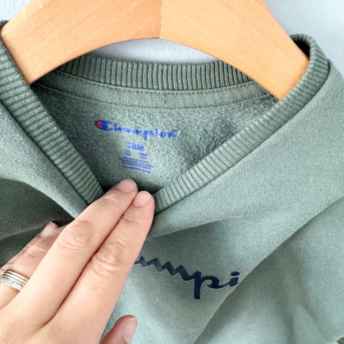 Champions / Khaki sweatshirt / 18M