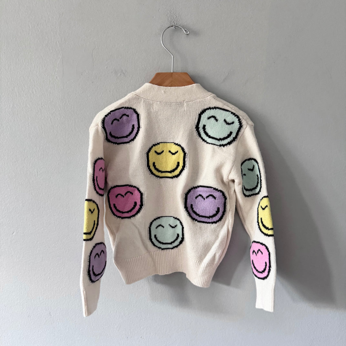 Vigoss / Smiley knit cardigan / 4Y