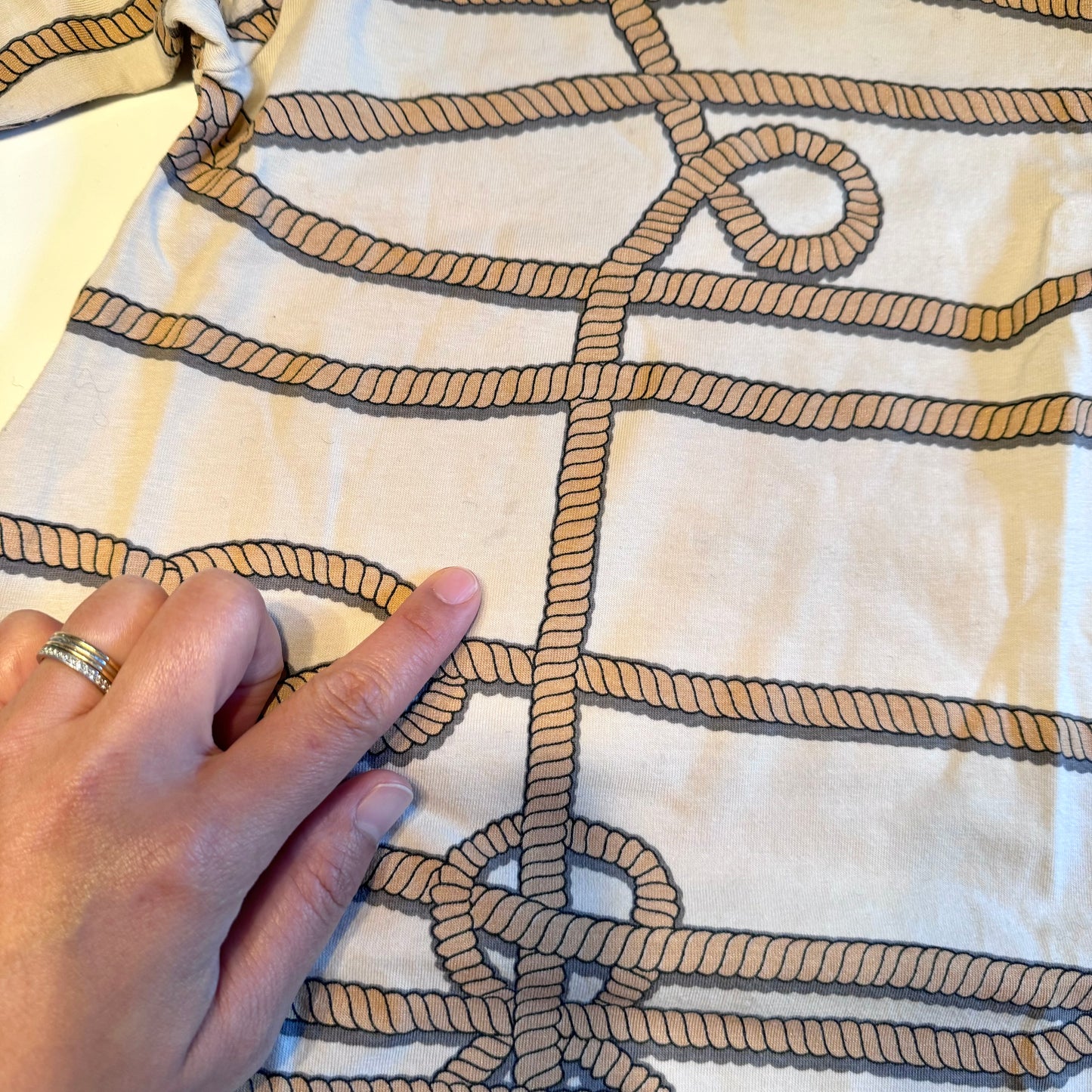 Moi / Beige x rope dress / 2-3Y