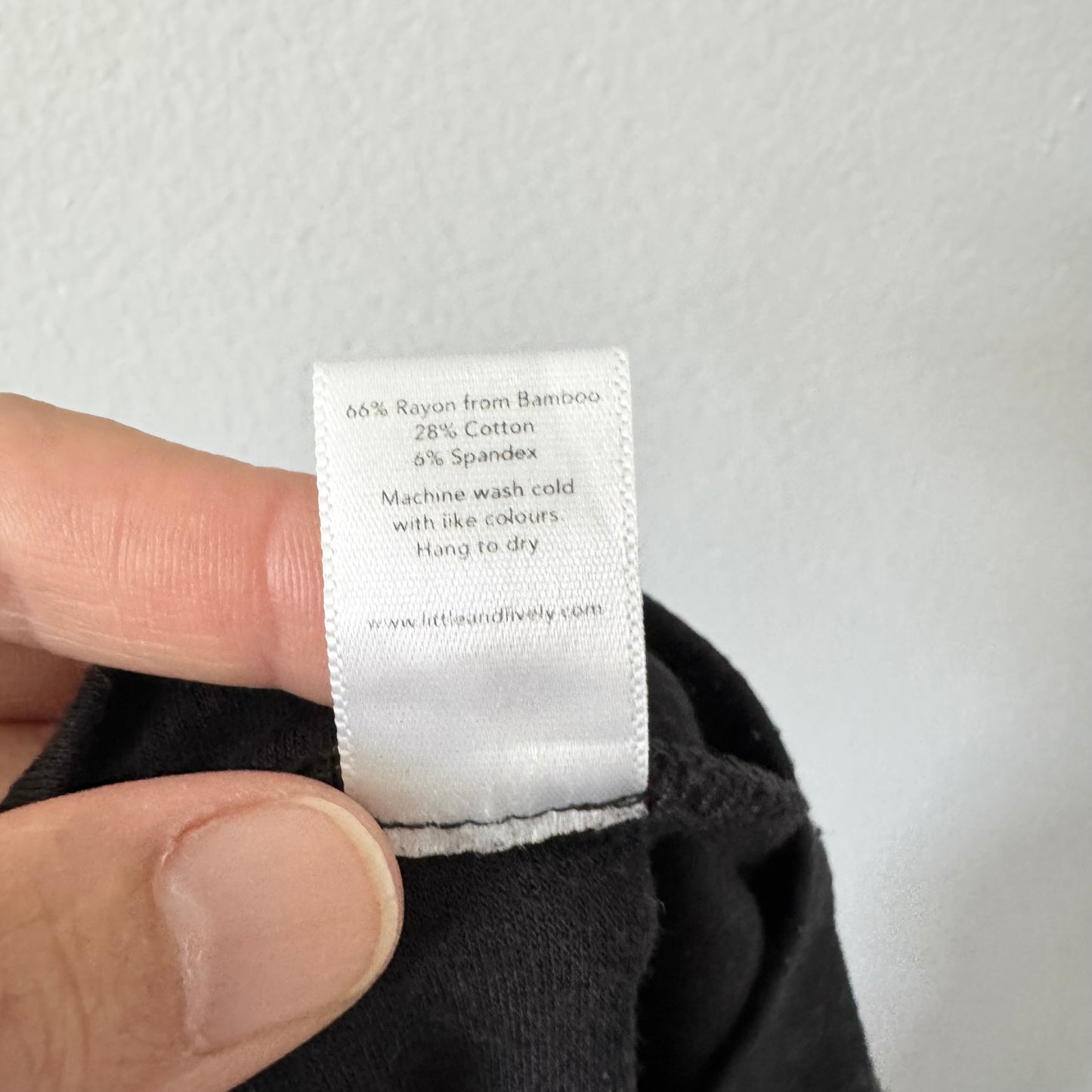 Little & Lively / Black mock neck long sleeve / 1-2T
