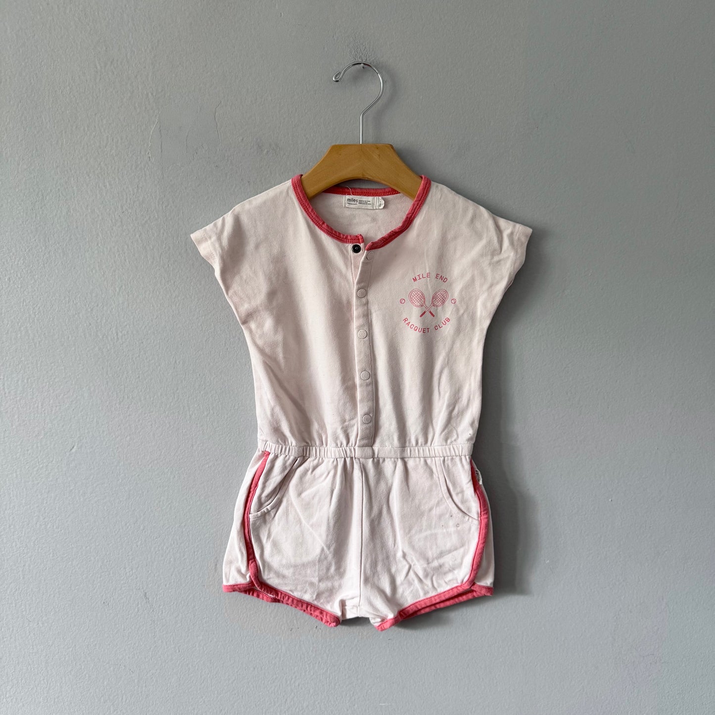 Miles baby / Racquet club romper / 4Y