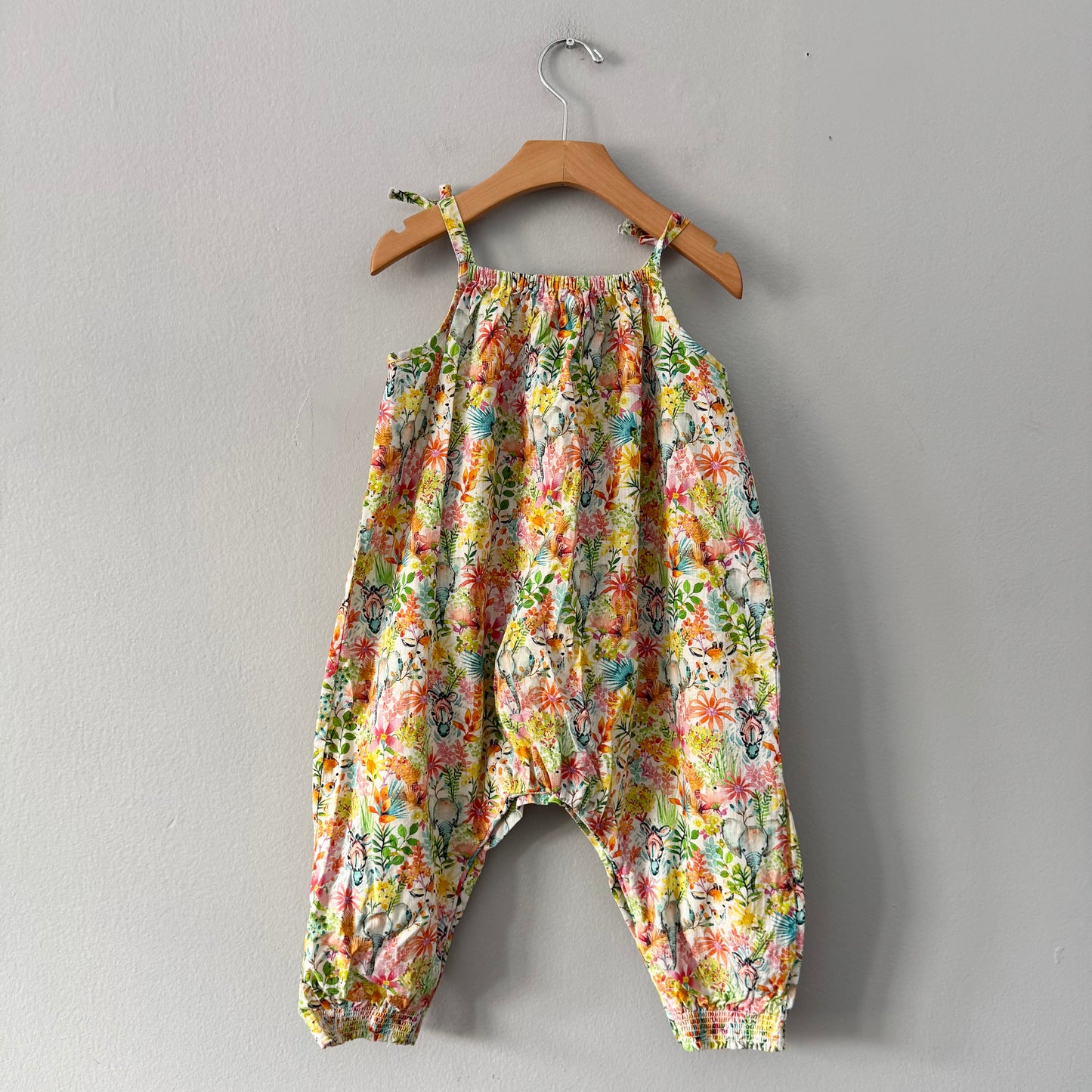 Next / Flower x animal cami romper / 18-24M