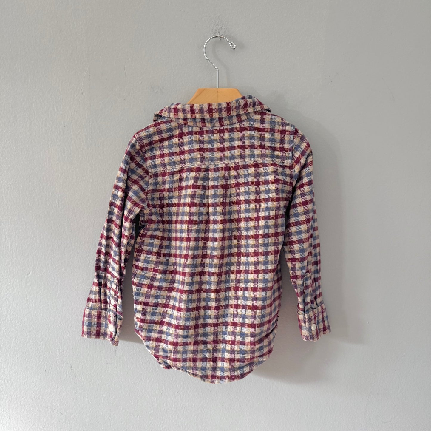 Gap / Brown checked flannel shirt / 4Y