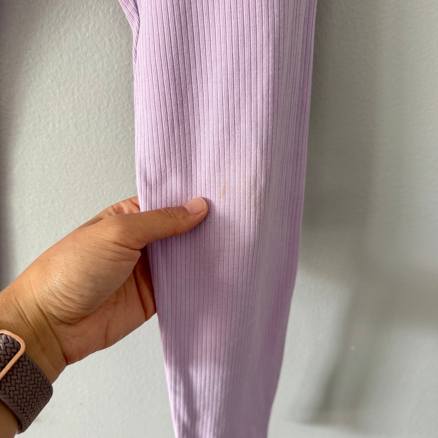 Old Navy / Lavender ribbed leggings / 10-12Y