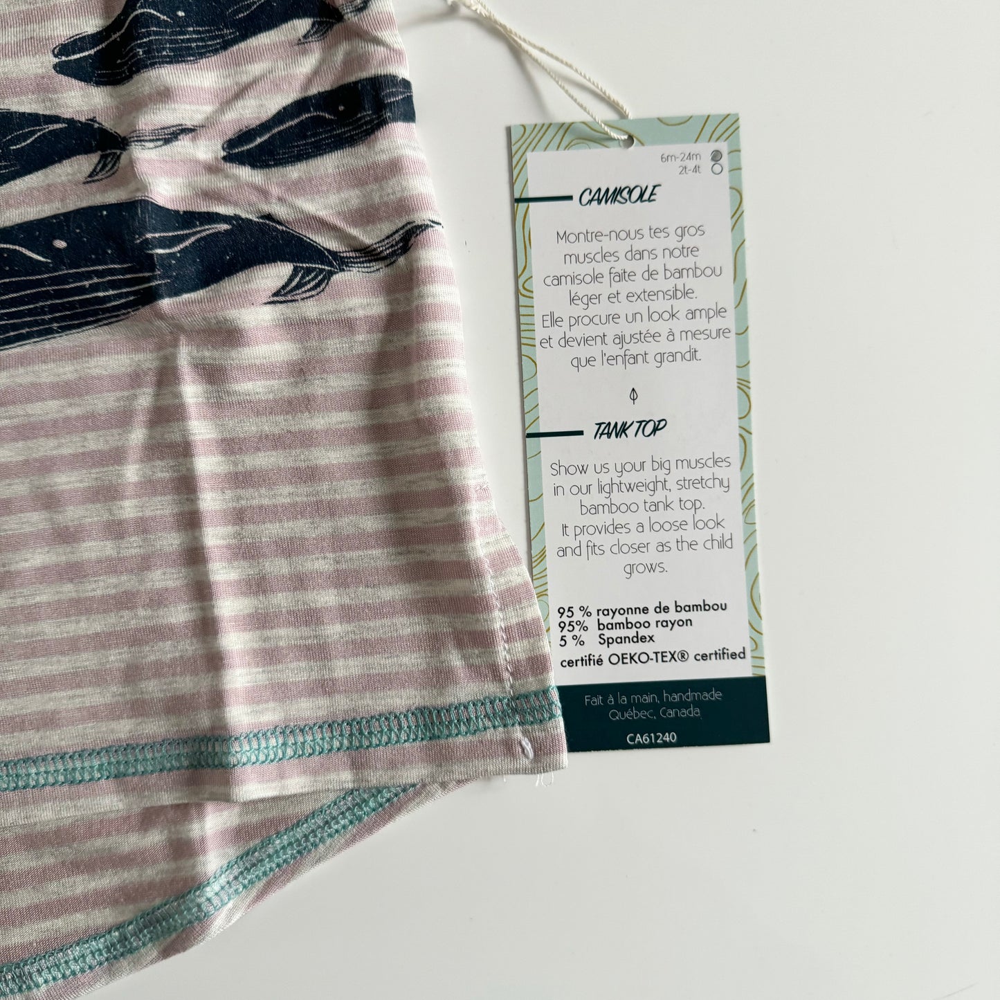 Peakbwa / Camisole Littoral - Pink / 6-24M & 2-4T