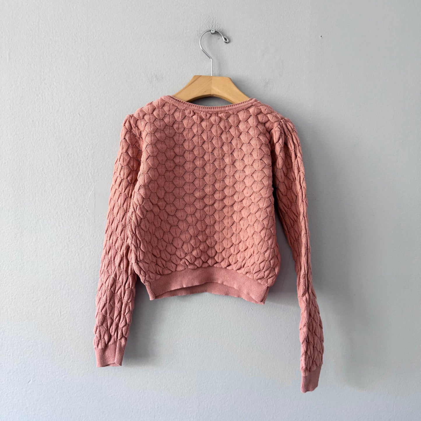 H&M / Smokey orange cotton knit pullover / 4-6Y