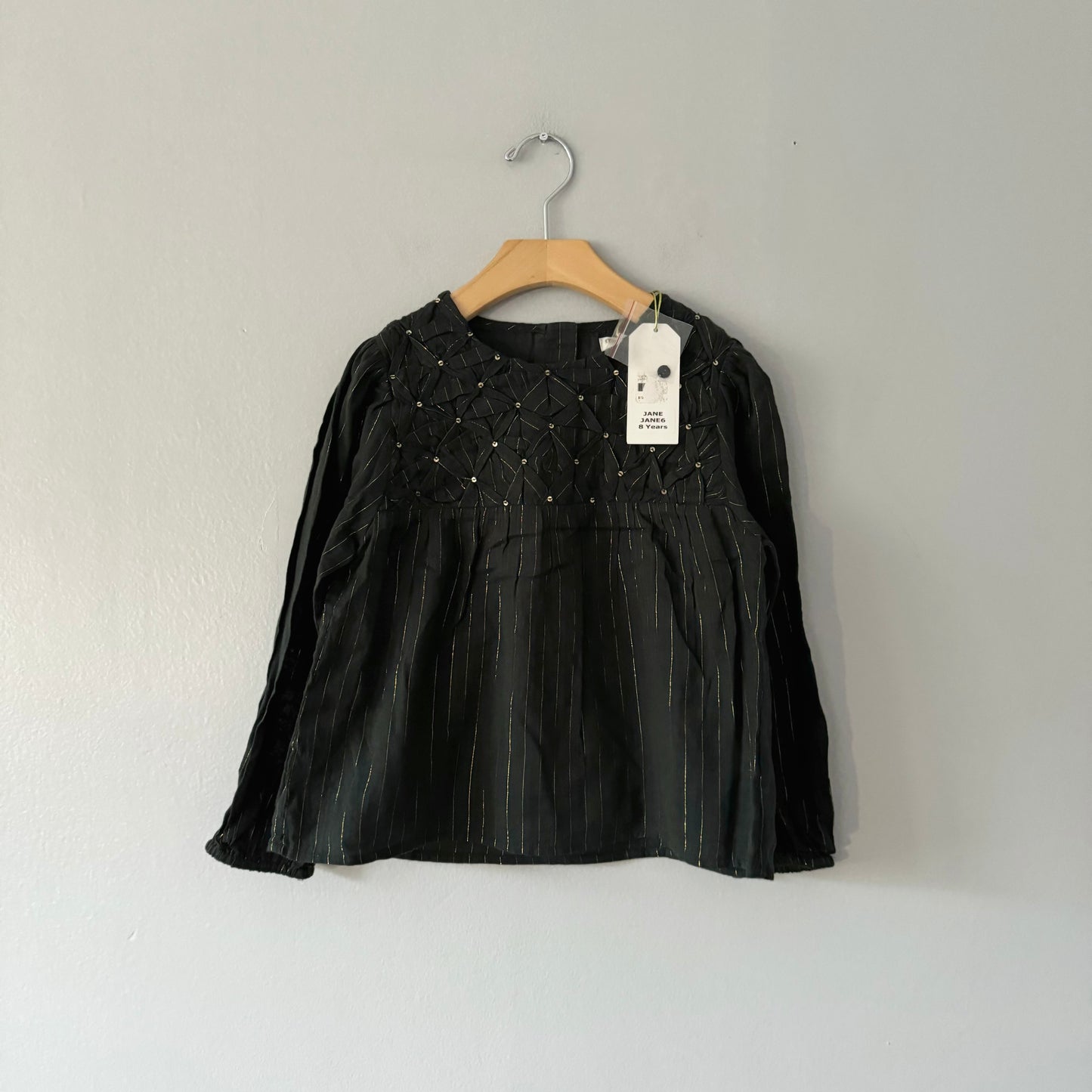 Moon Paris / Long sleeve tunic blouse / 8Y - New with tag