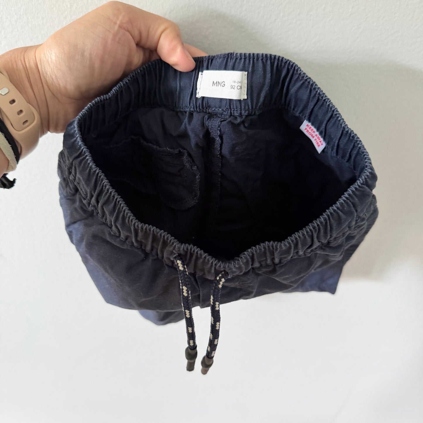 Mango / Navy short chino pants / 18-24M
