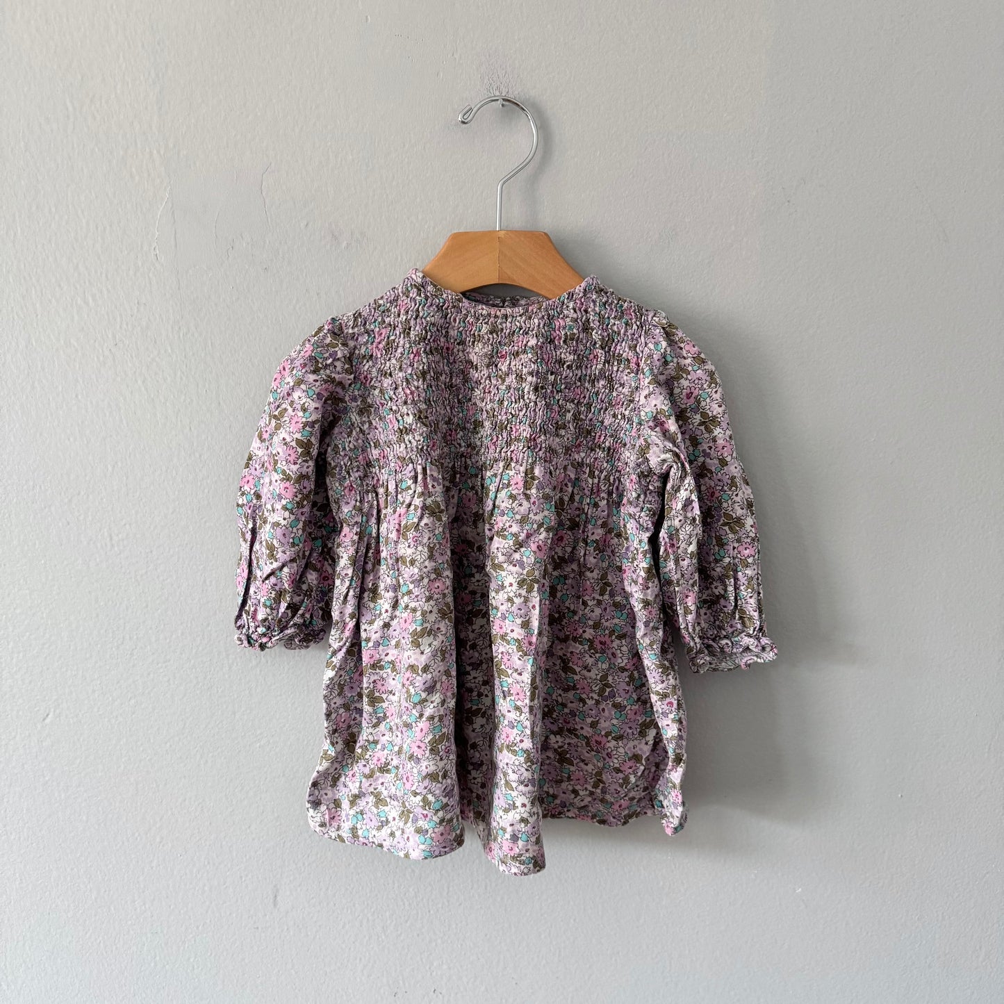 Zara / Light purple long sleeve dress / 12-18M