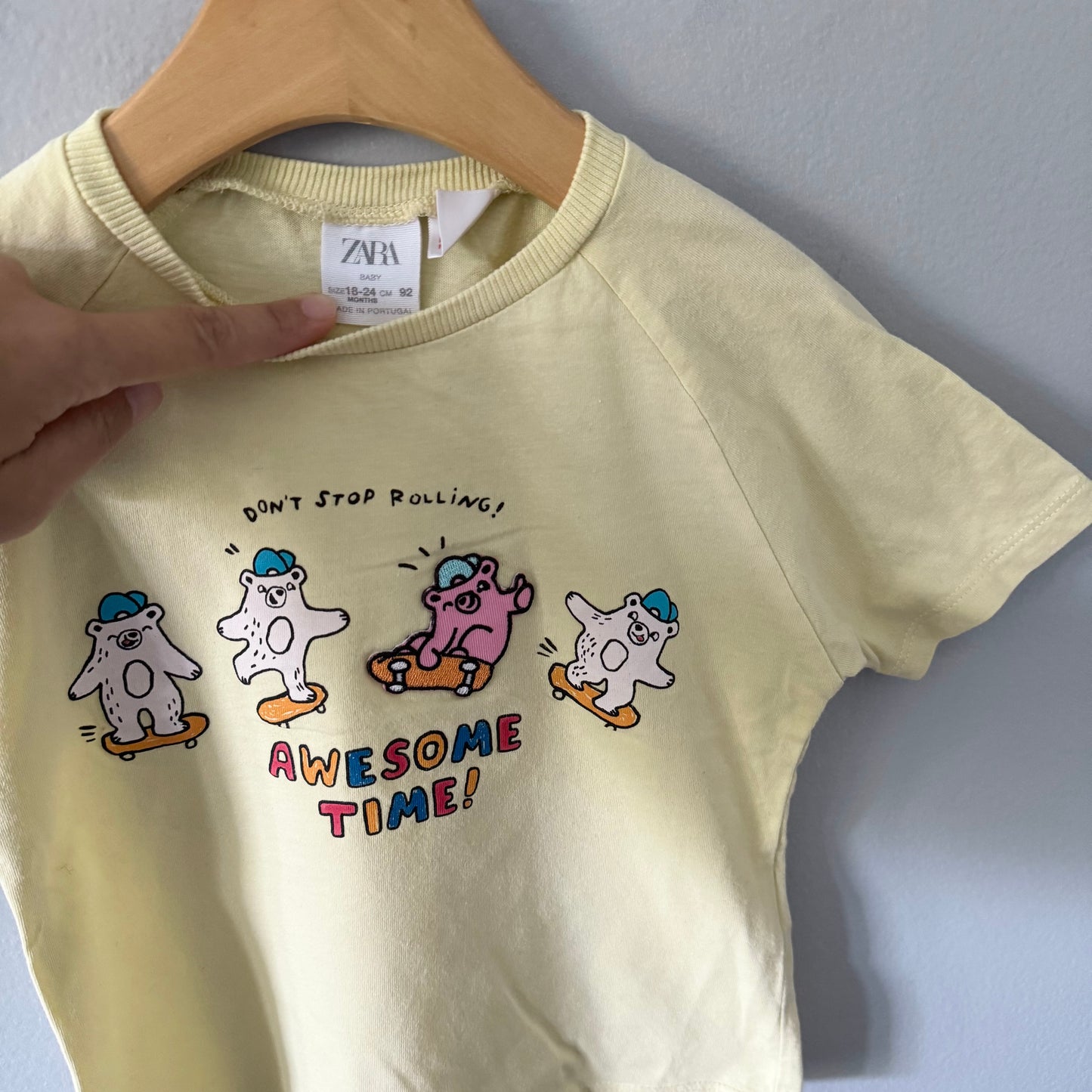 Zara / Yellow T-shirt / 18-24M