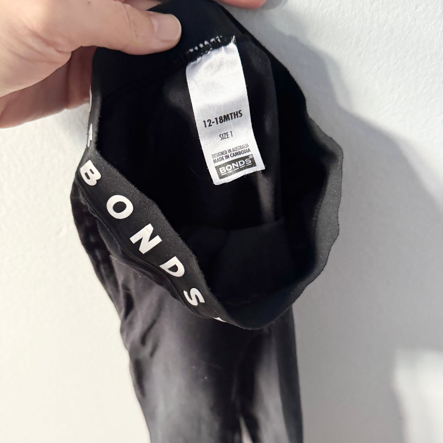 Bonds / Black harem leggings / 12-18M