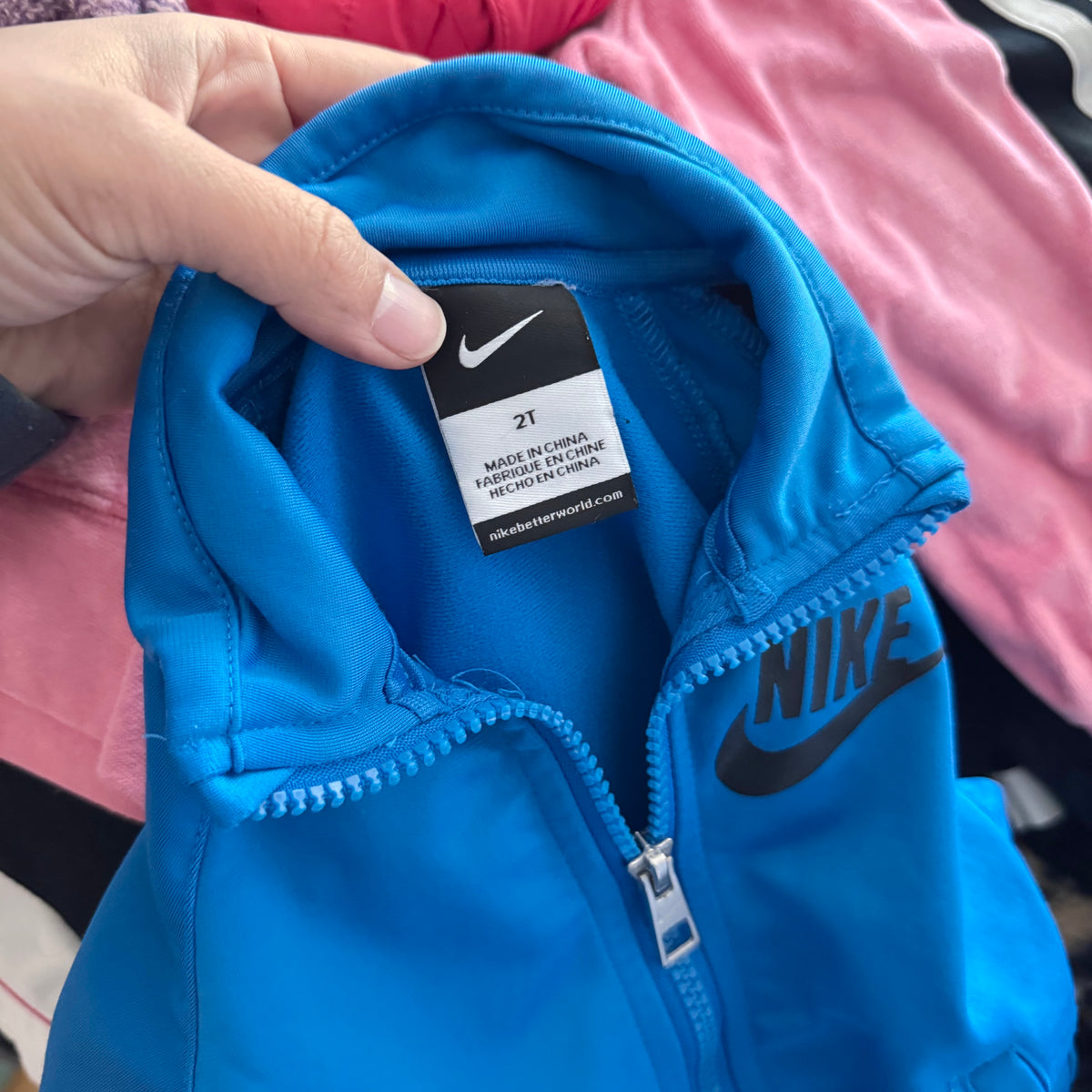 Nike / Blue x black track suit set / 2T