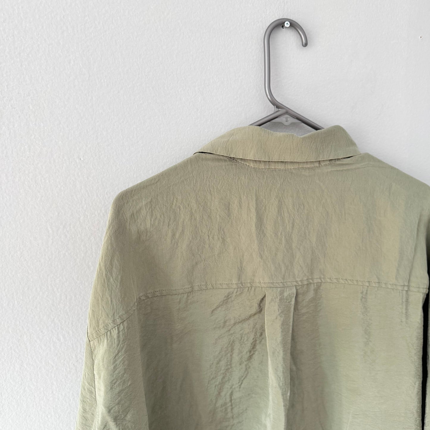 Zara / Khaki oversized shirt / Women S(Fits L)