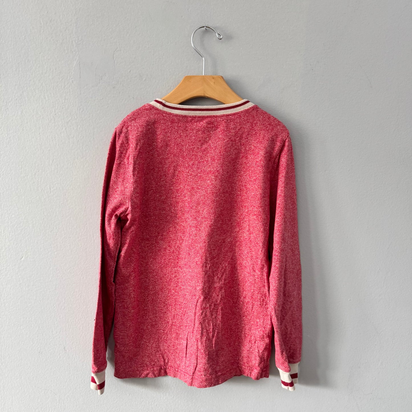 Roots / Red salt and pepper long sleeve / 7-8Y