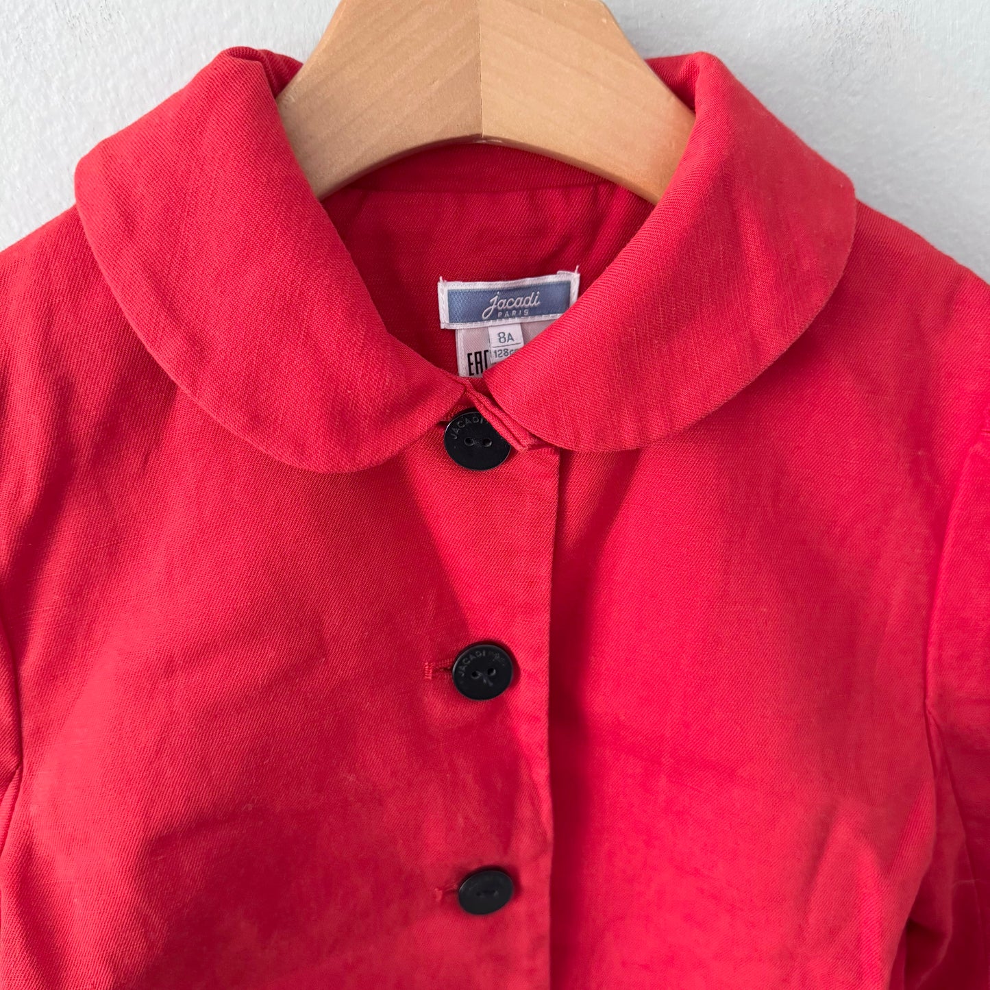 Jacadi / Red cotton jacket / 8Y
