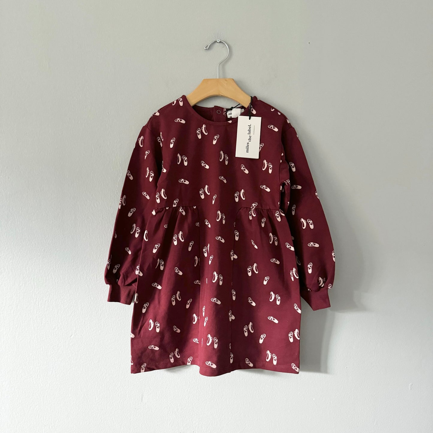 Miles the label / Burgundy dress / 5Y - New with tag