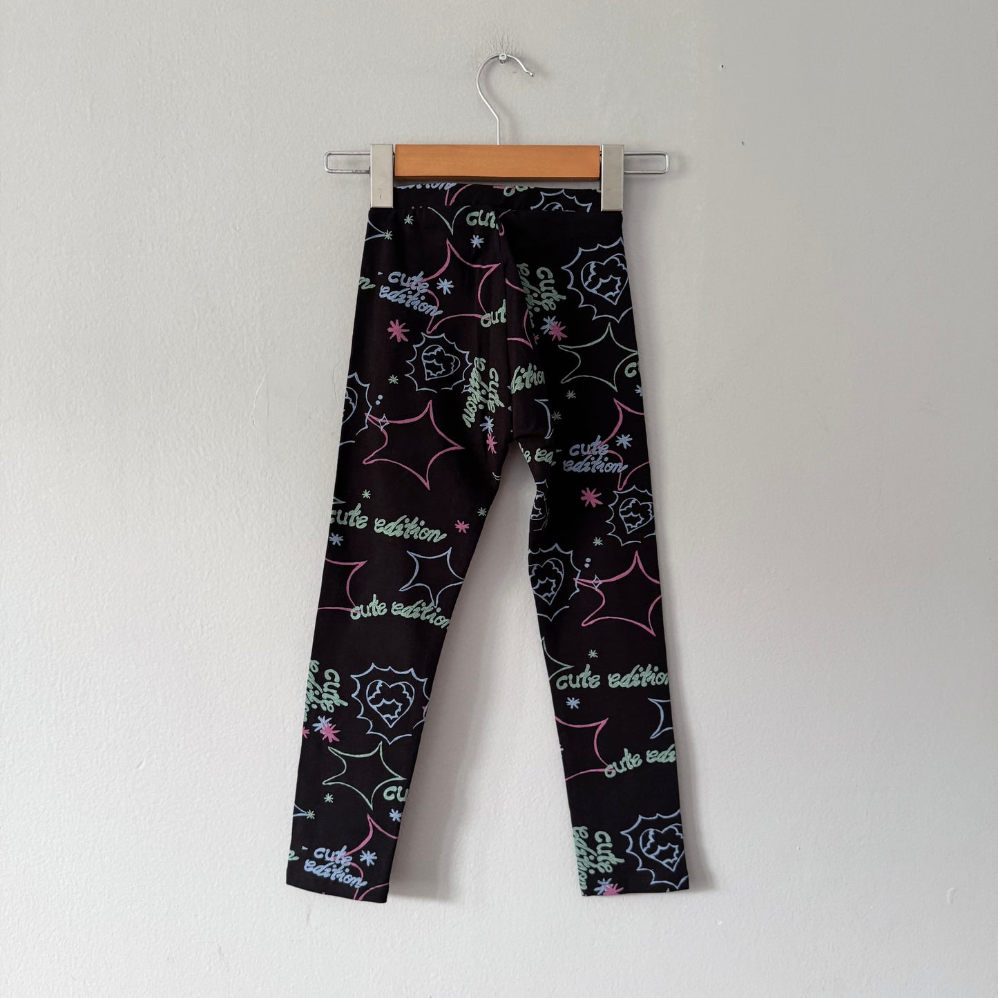 Zara / Black x cute edition leggings / 7Y - New with tag