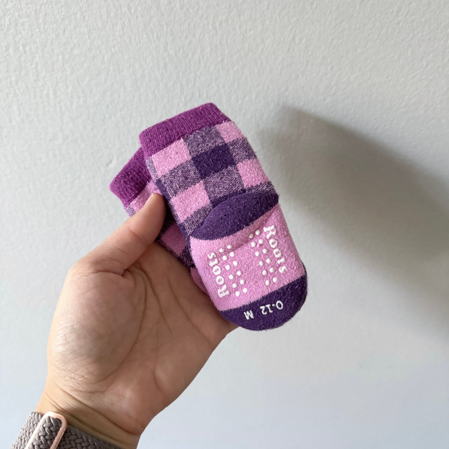 Roots / Pink x purple socks / 0-12M