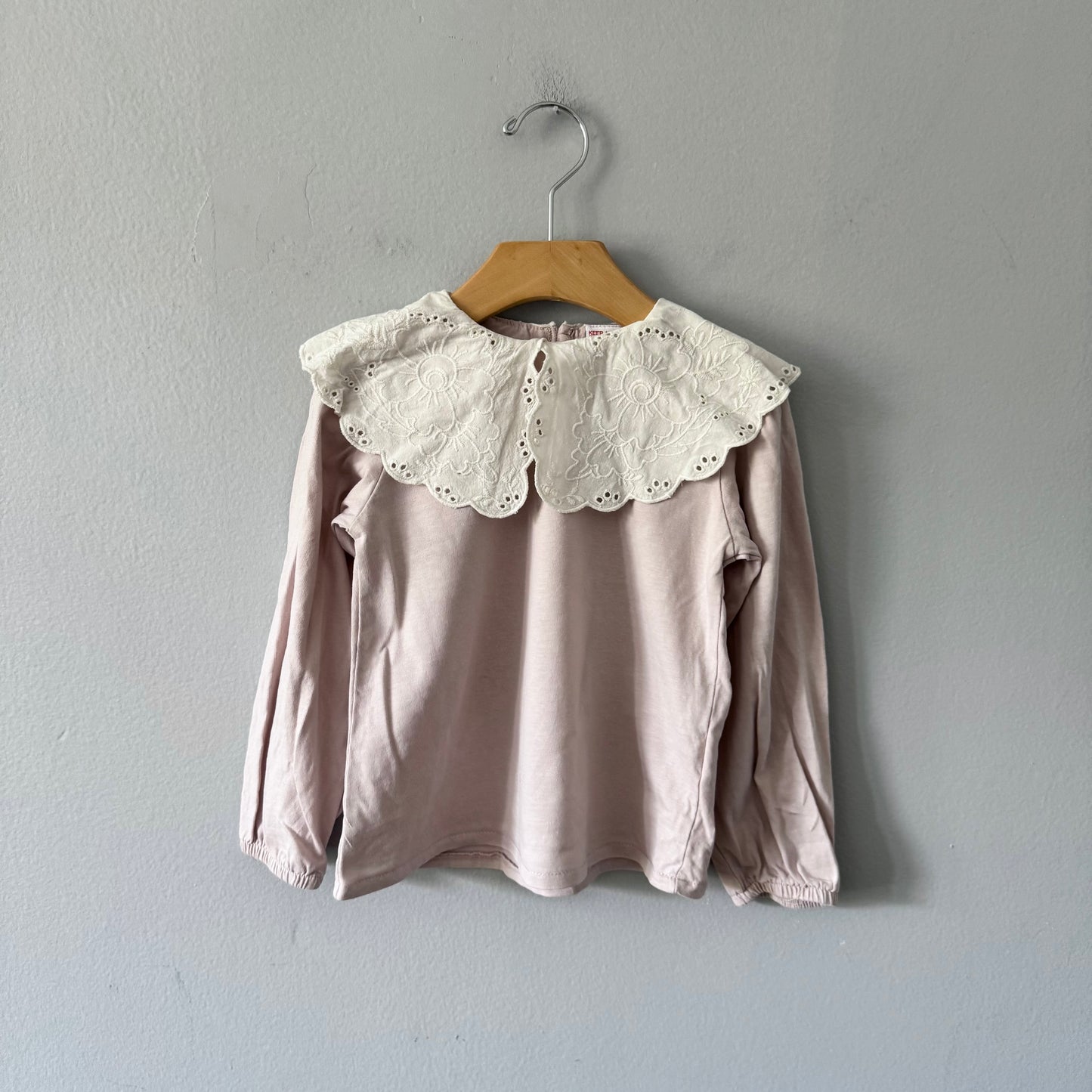 Zara / Eyelet collar long sleeve / 5Y