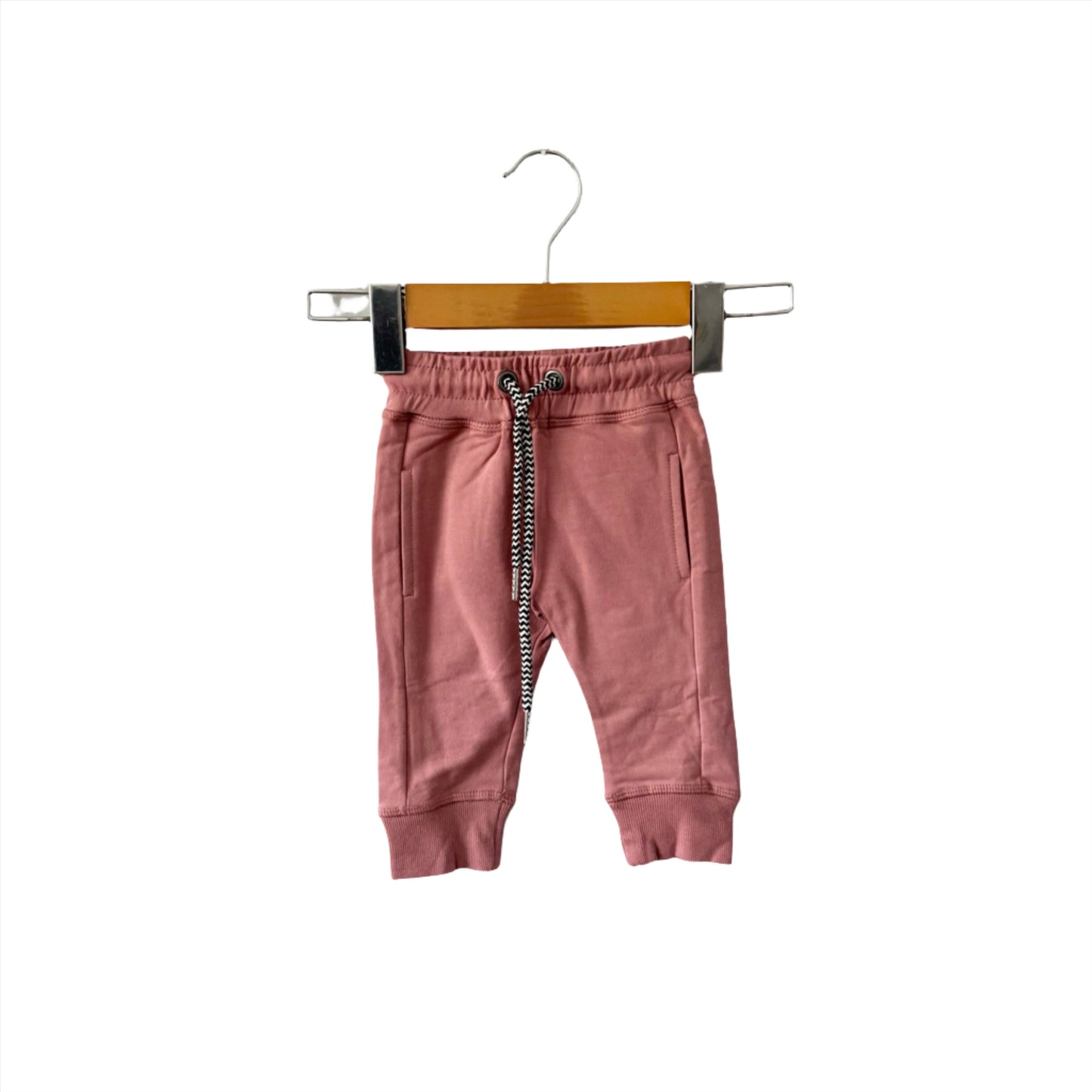 Whistle & Flute / Bamboo Drawstring Joggers - Porcini / 6-12M - New with bag