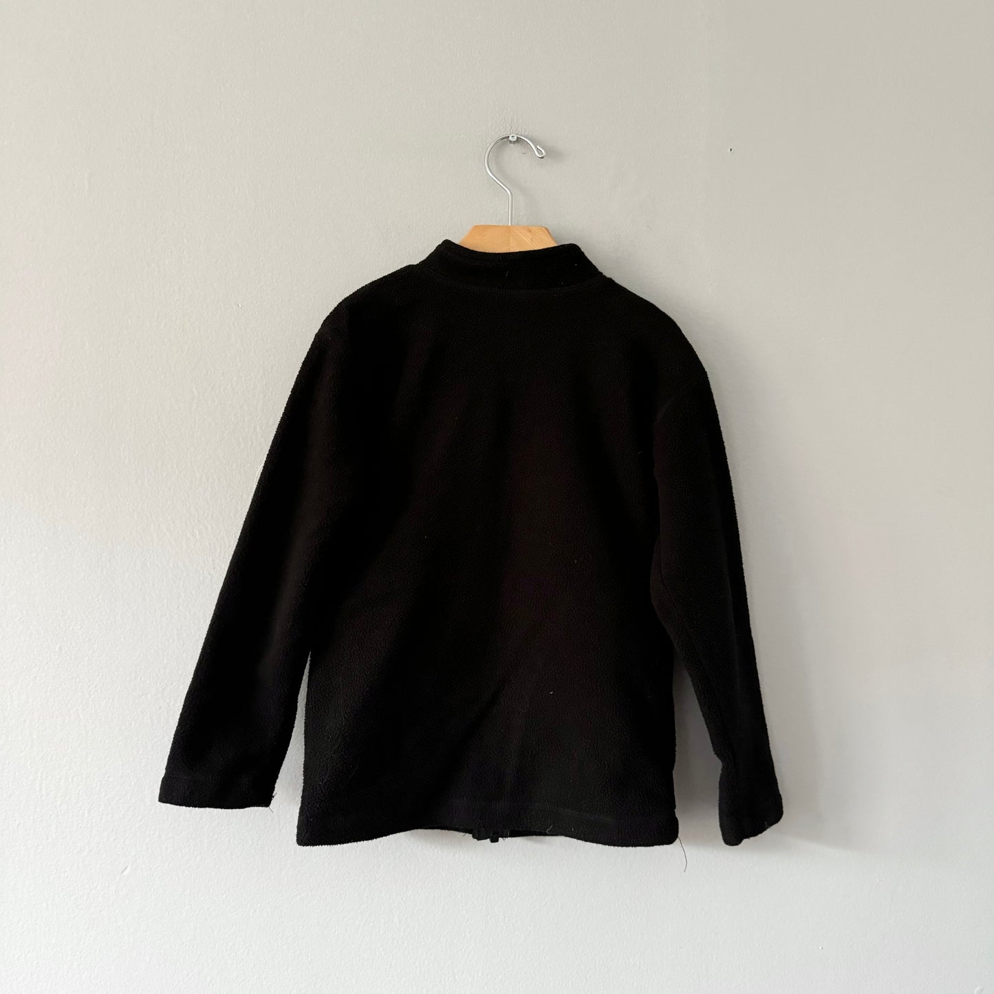 Deux par Deux / Black fleece jacket / 6Y