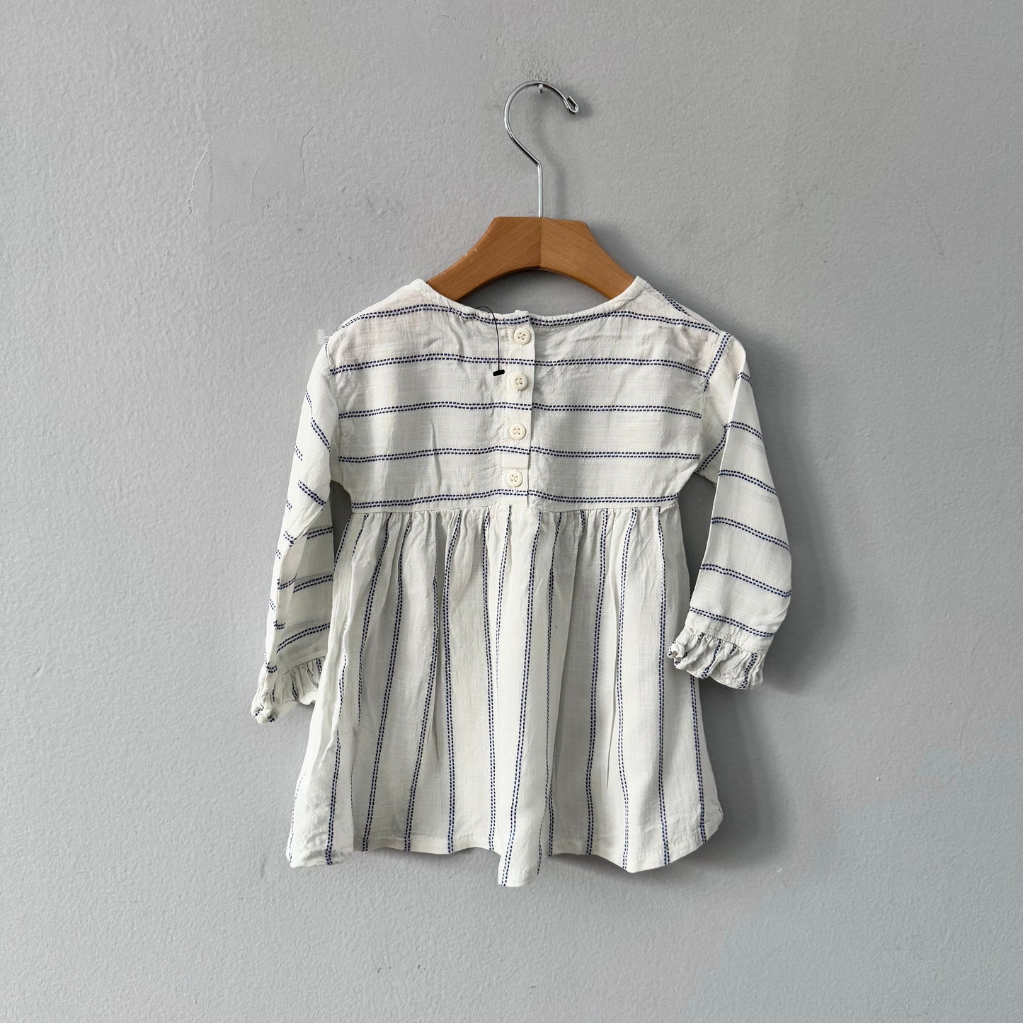 Next / White viscose dress / 9-12M