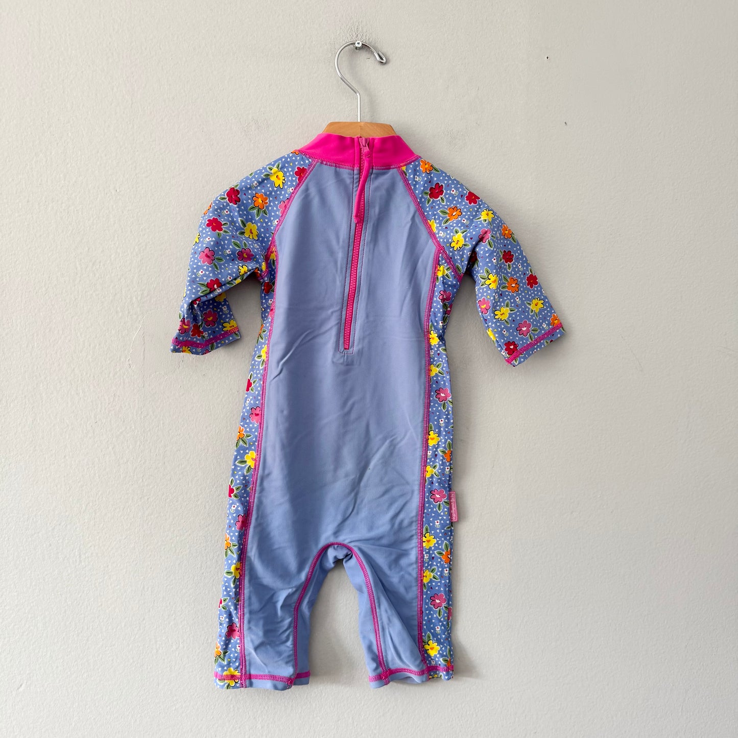 Jojo maman bebe / Blue x pink, whale rash guard / 1-2Y