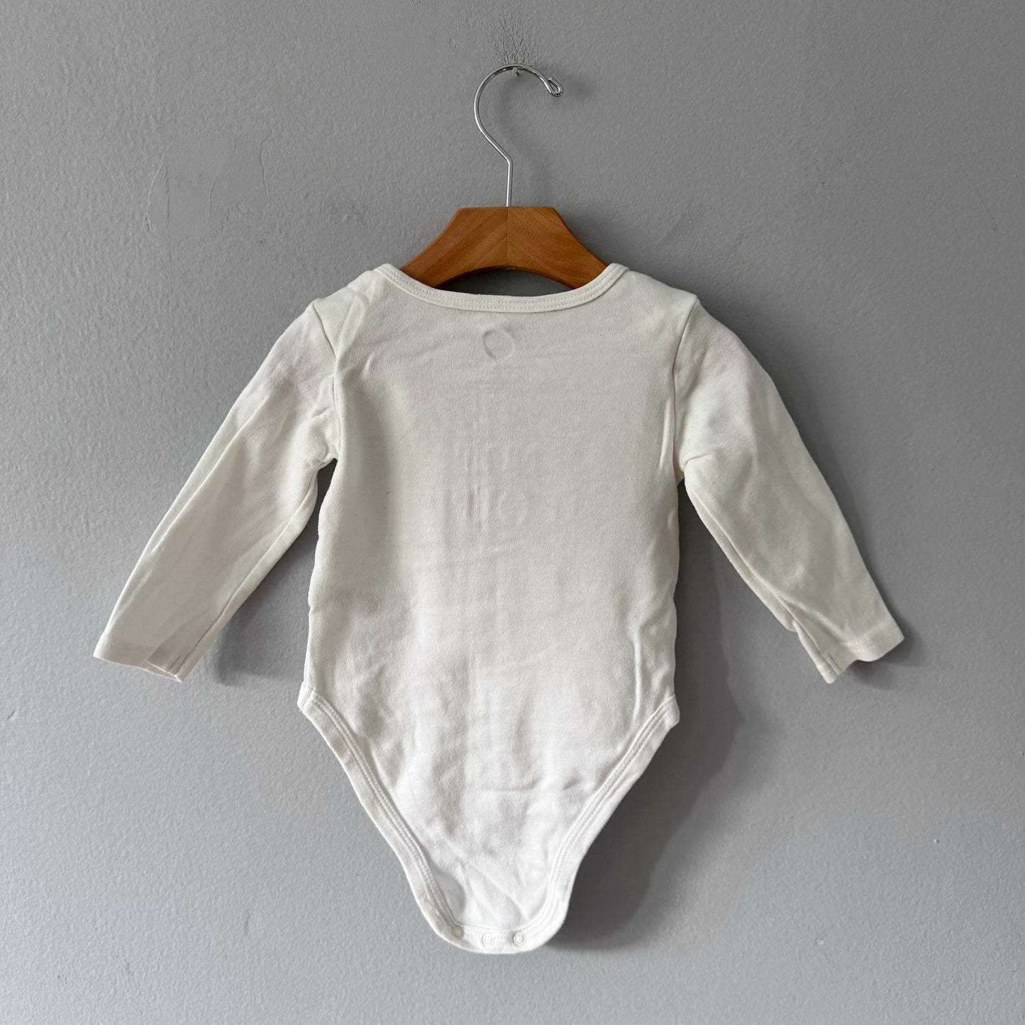 The Littlest / White long sleeve onesie / 12-18M