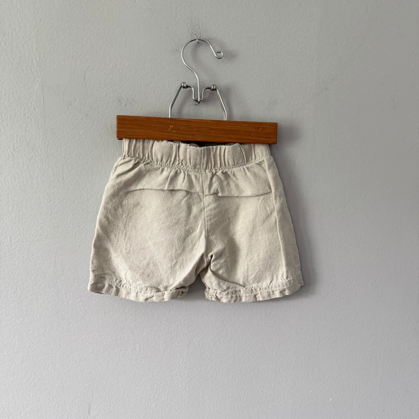 Handmade / Linen shorts - Light grey / 18M