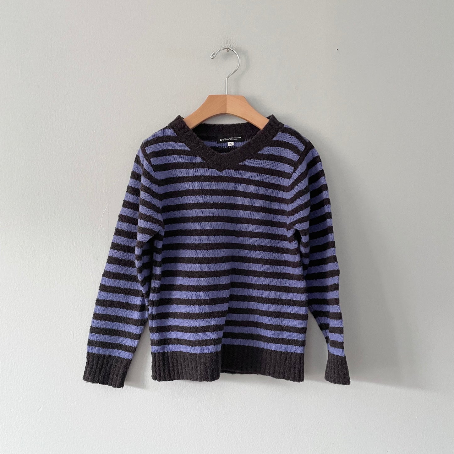 Bebe / Striped knit pullover / 6Y