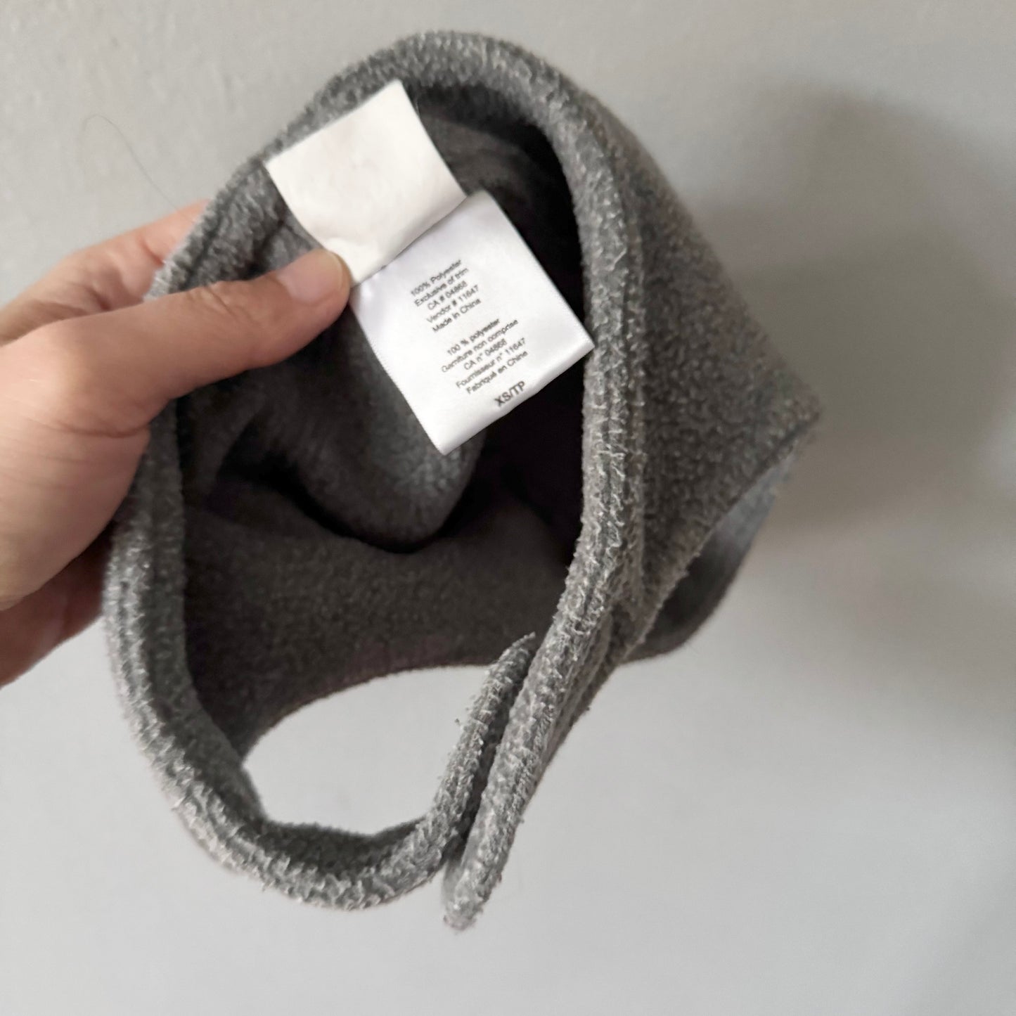 Mec / Grey fleece hat / XS(6-12M)