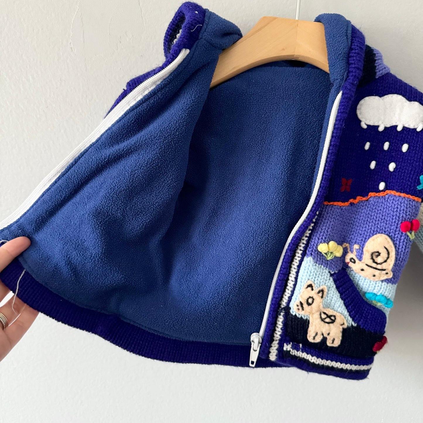 No brand / Peruvian zip up knit jacket / 6-12M