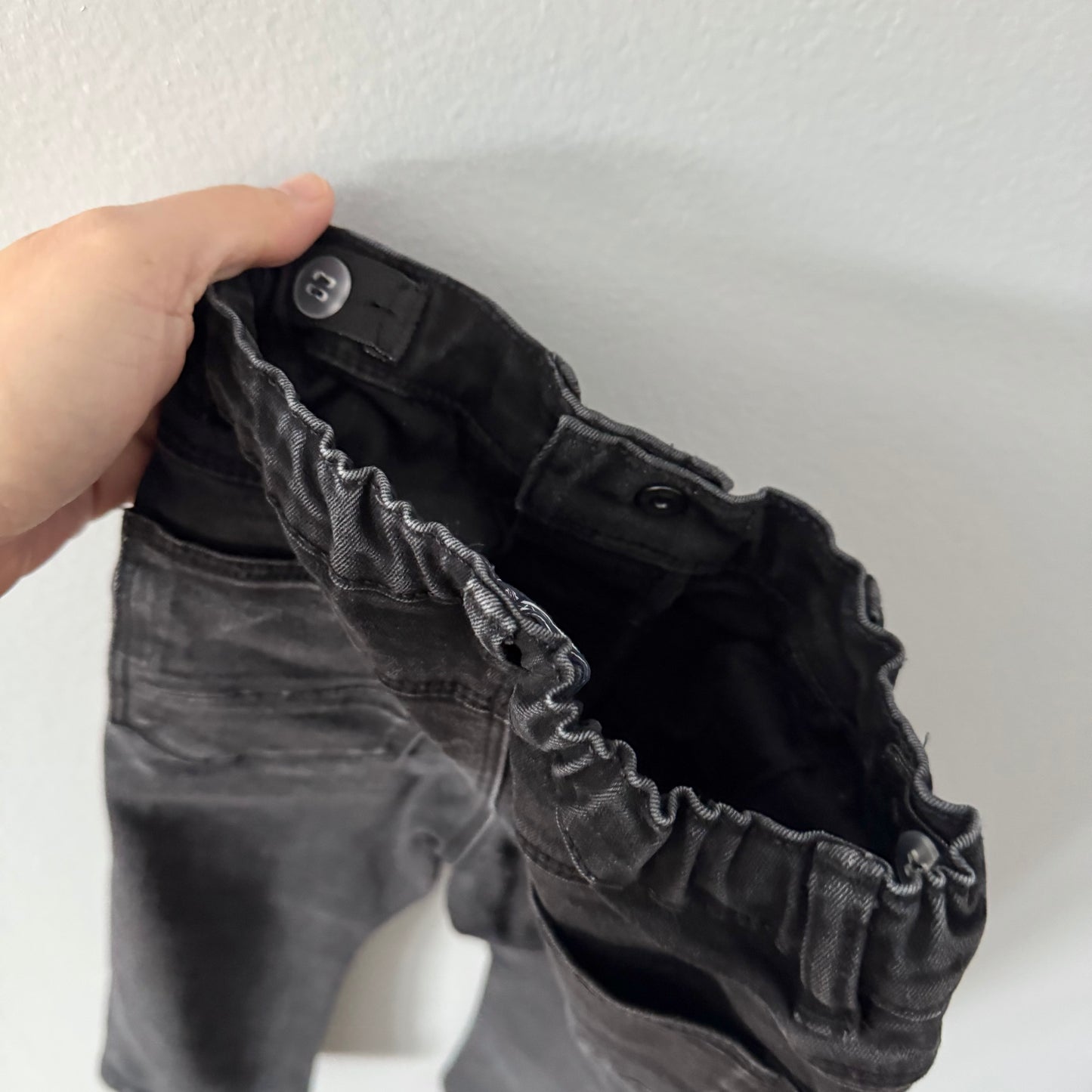 Next / Black denim / 12-18M