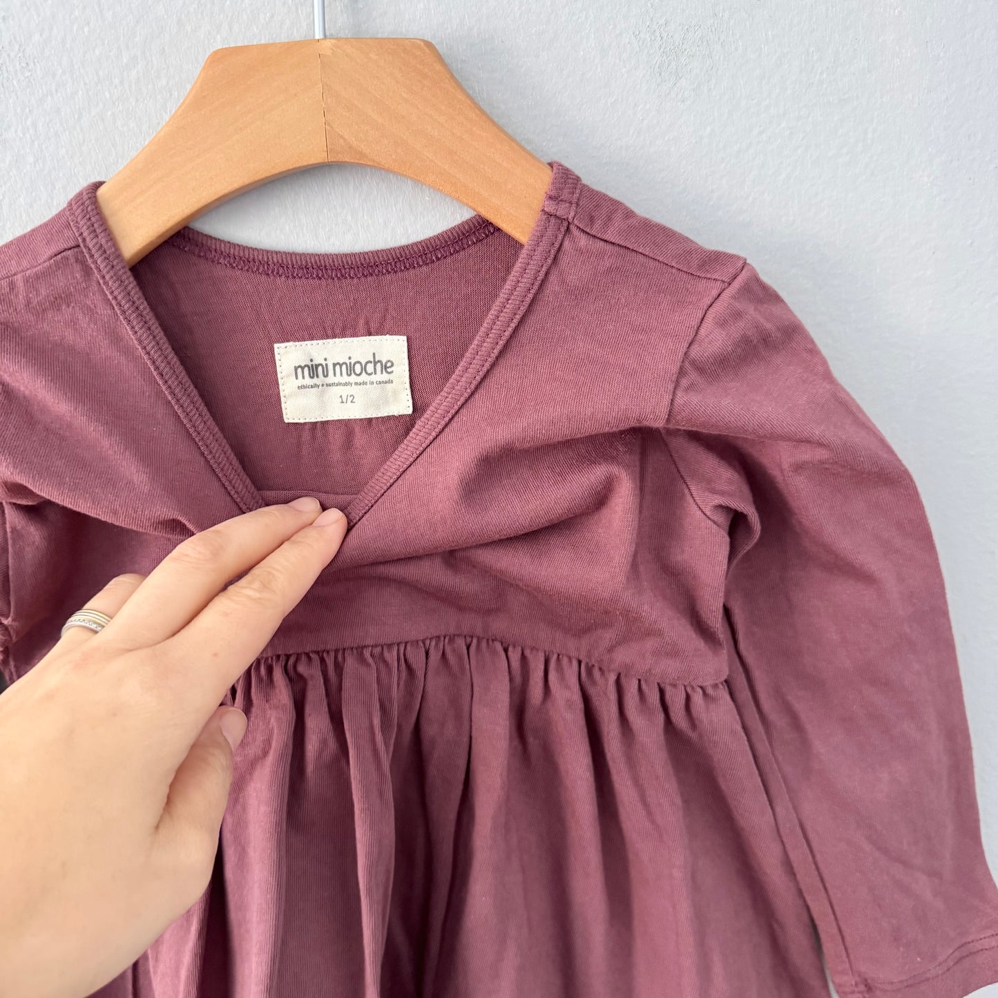 Mini Mioche / Brown twirl dress / 1-2T
