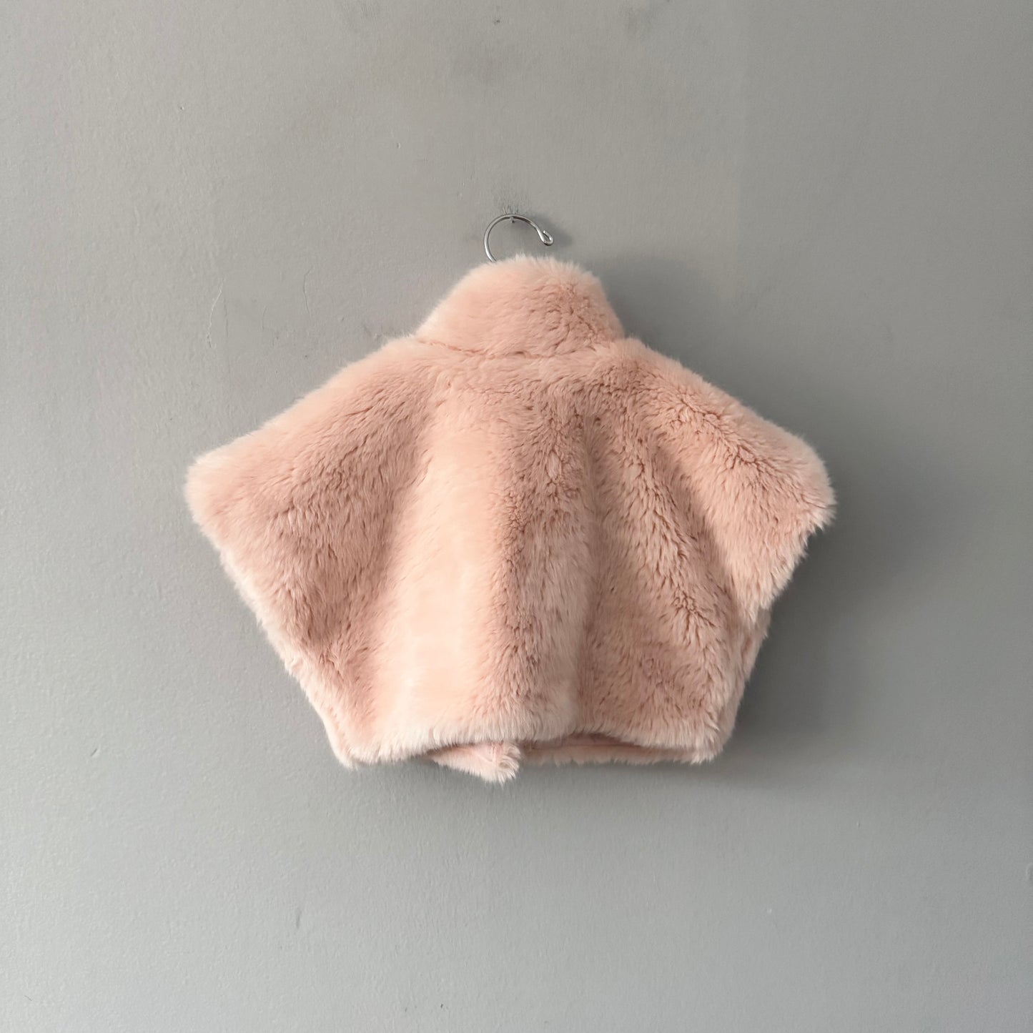 Tutu Du Monde / Light pink faux fur vest / M(4-6Y)