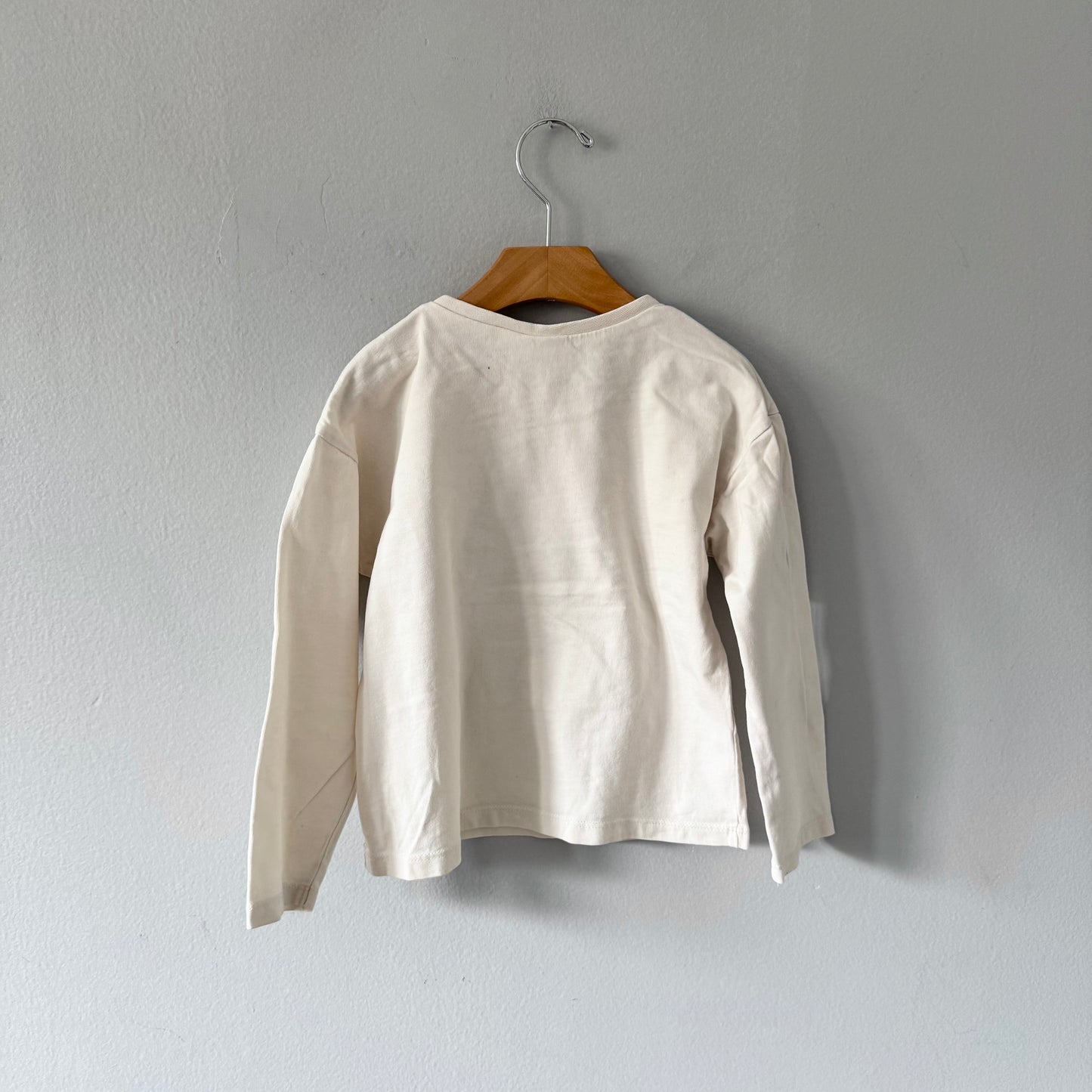 Zara / Haut à manches longues blanc / 5-6 ans