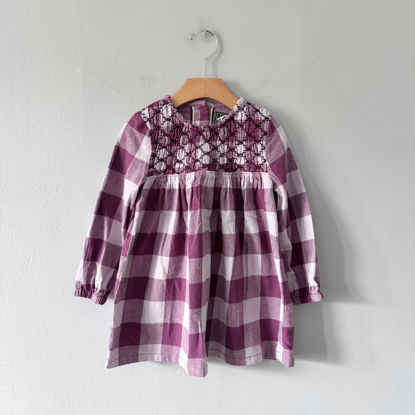 Roots / Purple flannel dress / 2T
