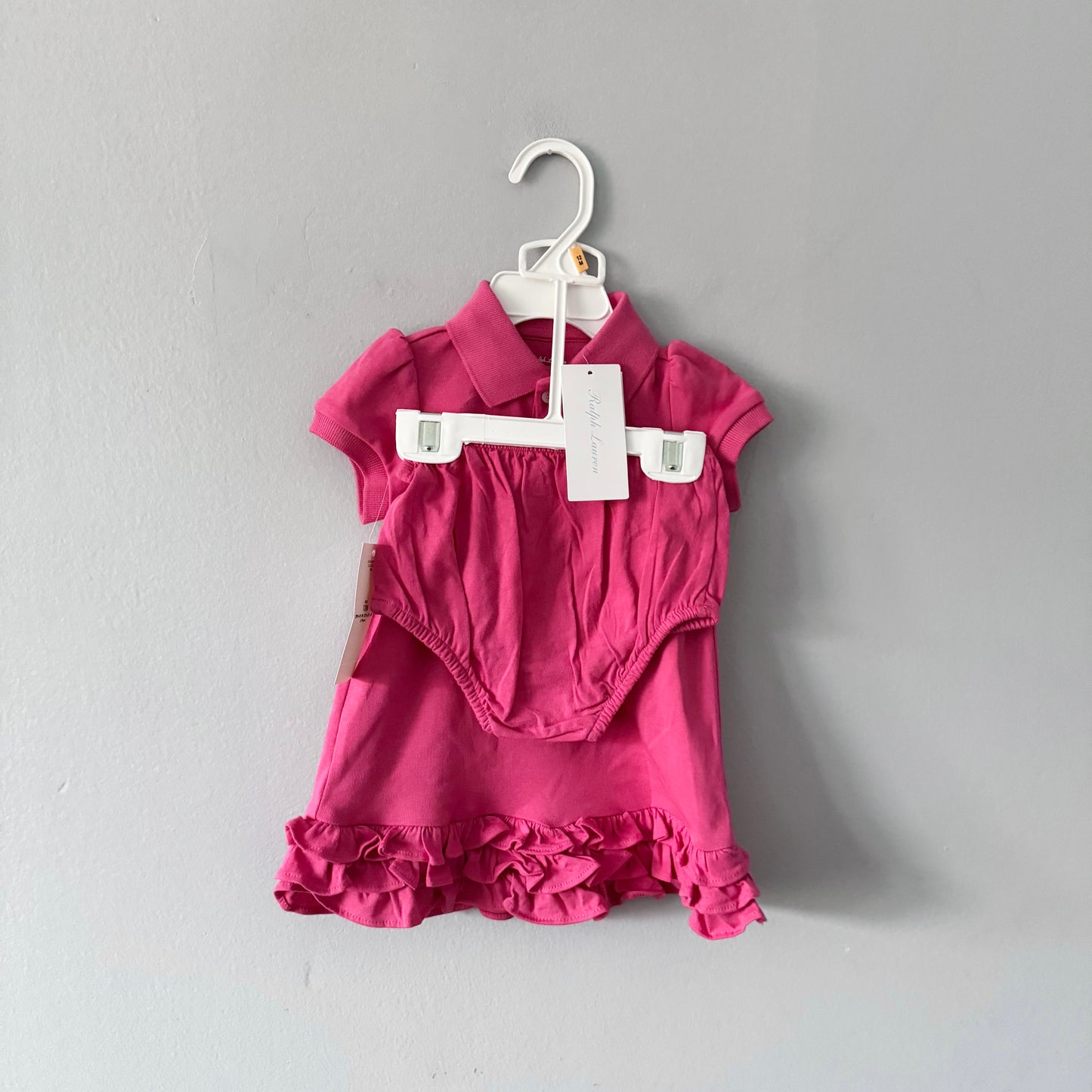 Polo Ralph Lauren / Pink dress set / 12M - New with tag