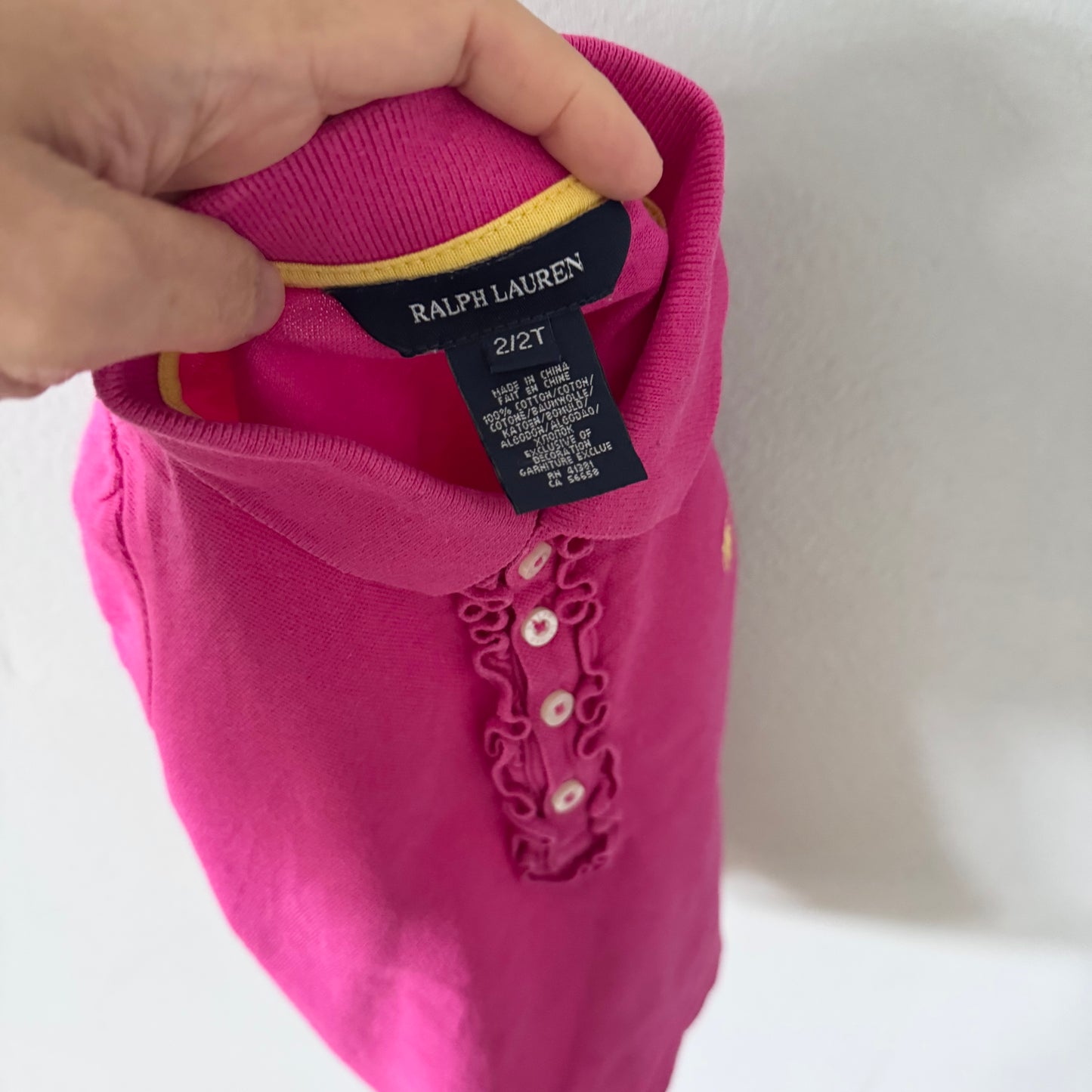 Polo Ralph Lauren / Pink polo shirt / 2T(Fits 18M)