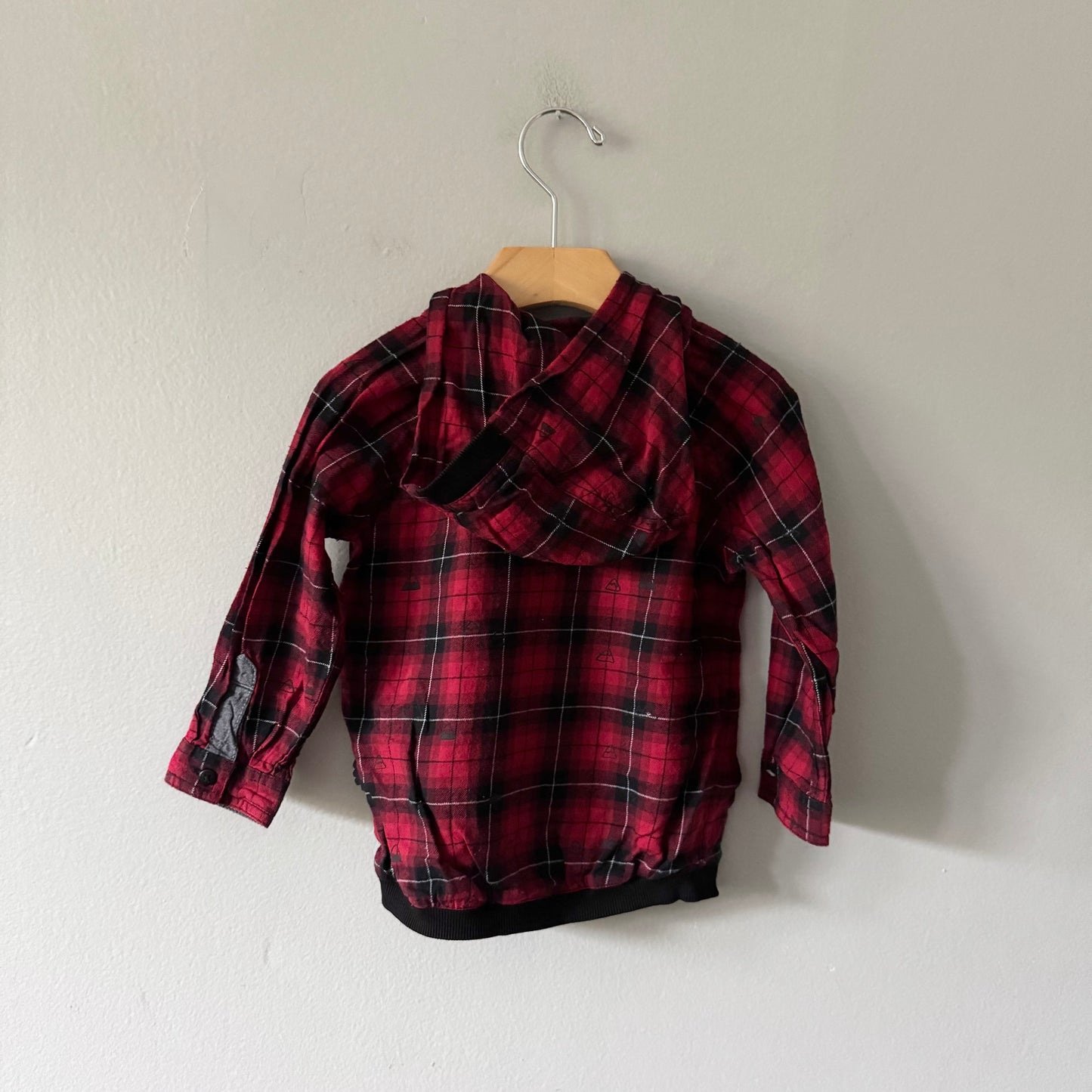 Souris Mini / Black x red flannel shirt / 18-24M