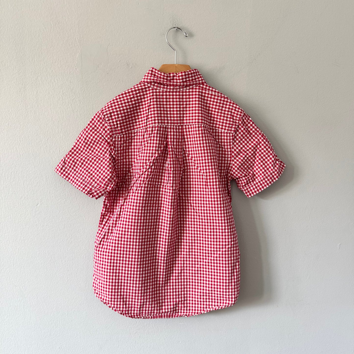 Polo Ralph Lauren / Red x white plaid shirt / 8Y