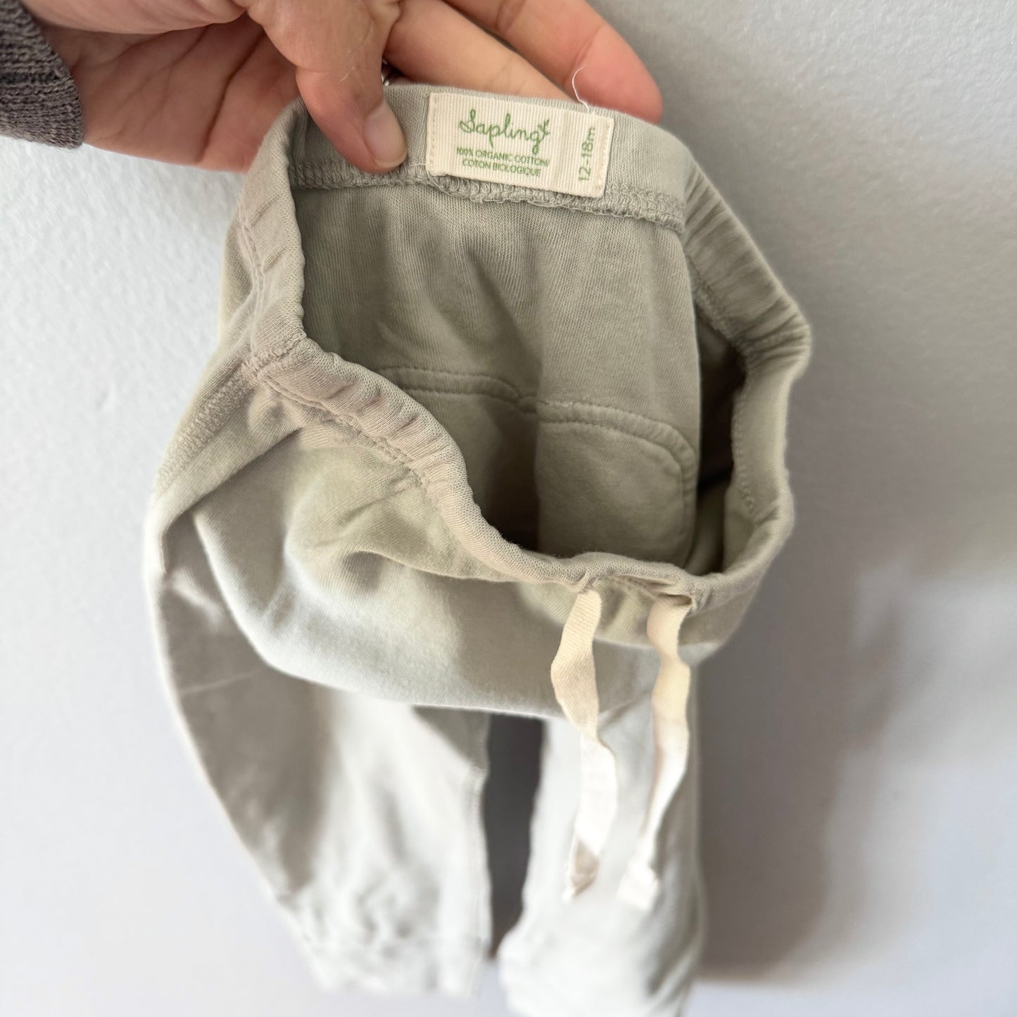Sapling / Light grey pants / 12-18M