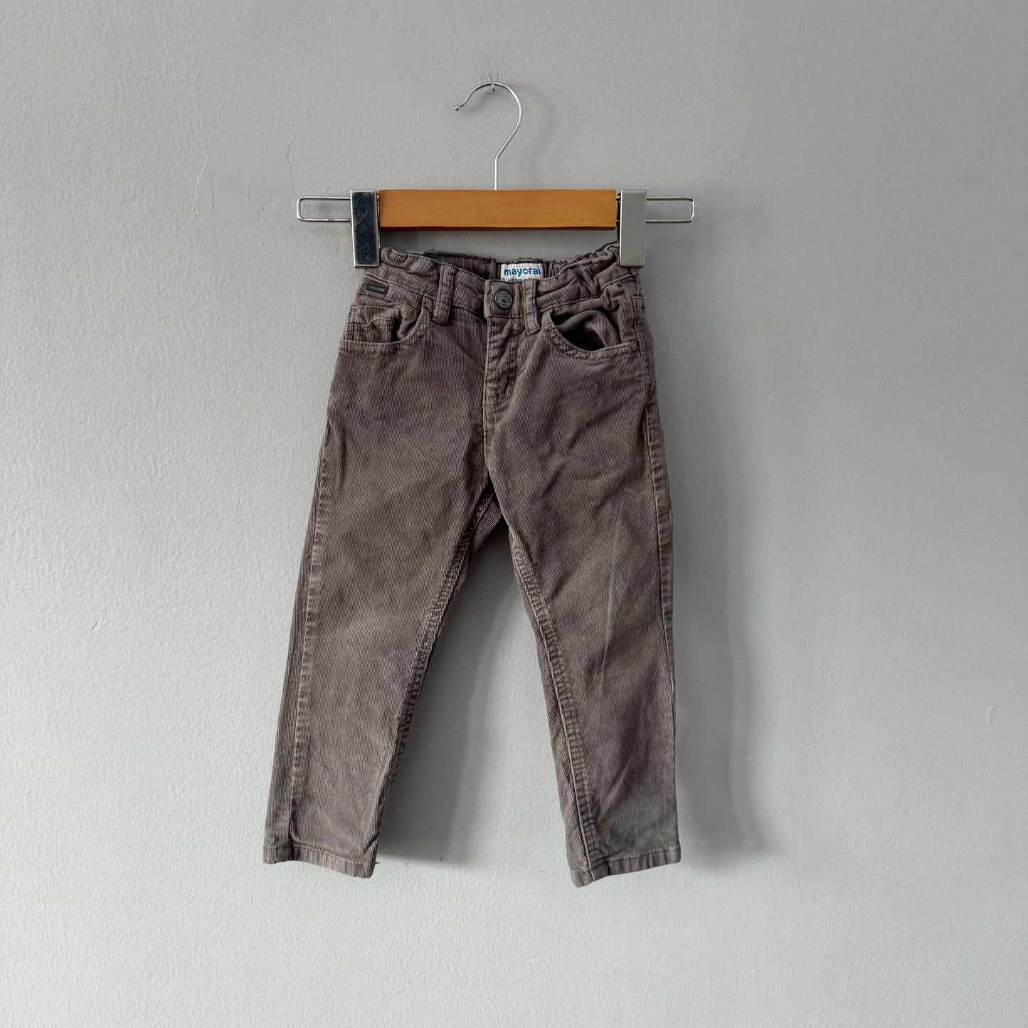Mayoral / Grey corduroy pants / 2Y